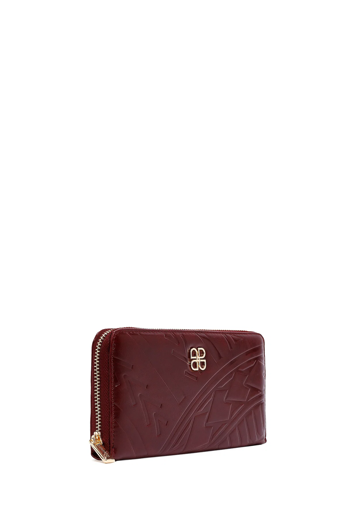 Kadın Bordo Baskılı Cüzdan - Image 4