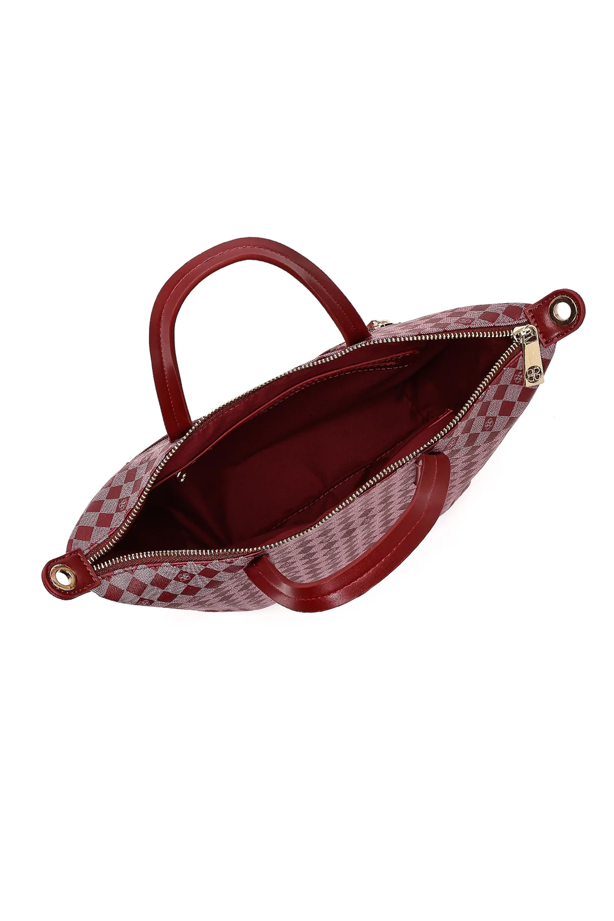 Kadın Bordo Baskılı Kol Çantası - Image 7