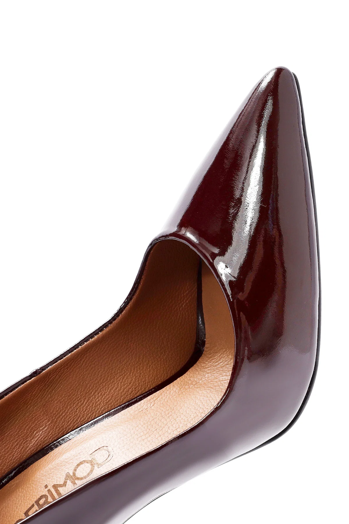 Kadın Bordo Yüksek İnce Topuklu Rugan Deri Stiletto - Image 11
