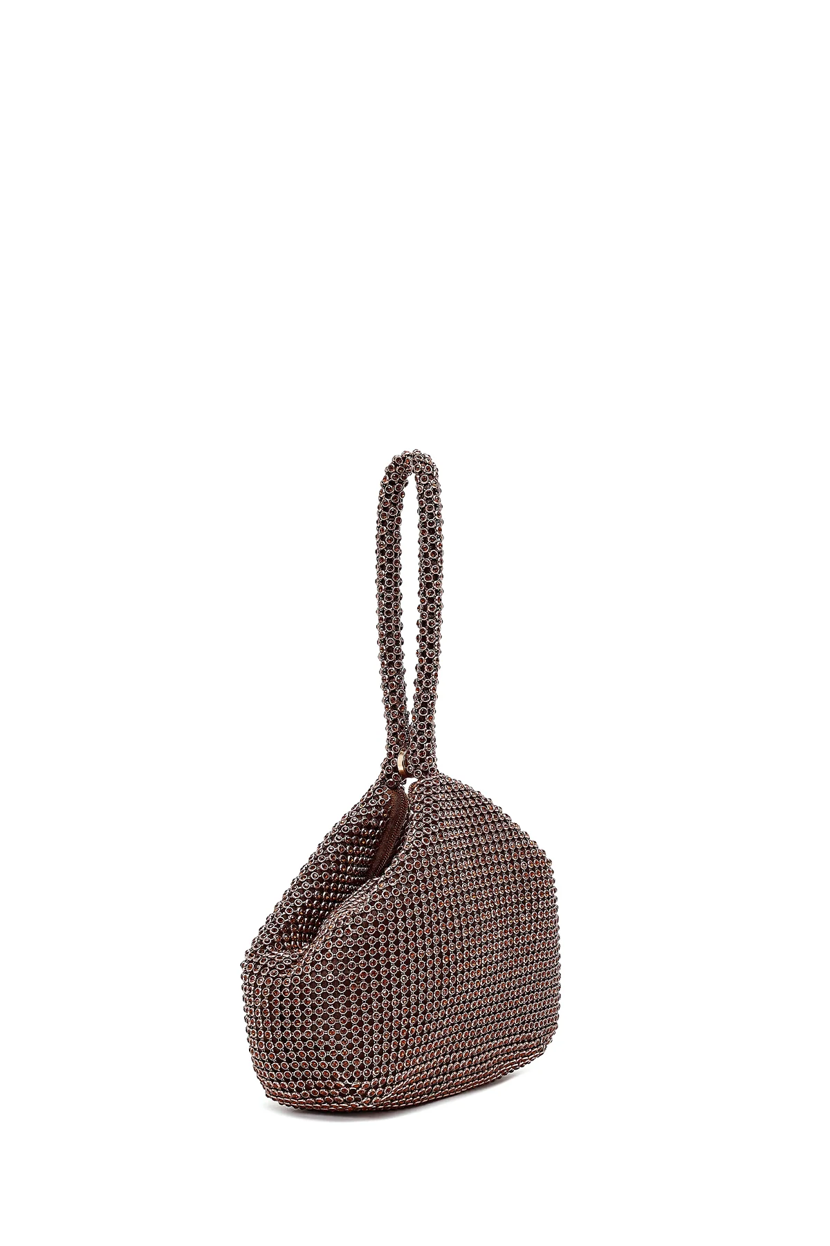 Kadın Bronz Taşlı Mini Abiye Çanta - Image 5