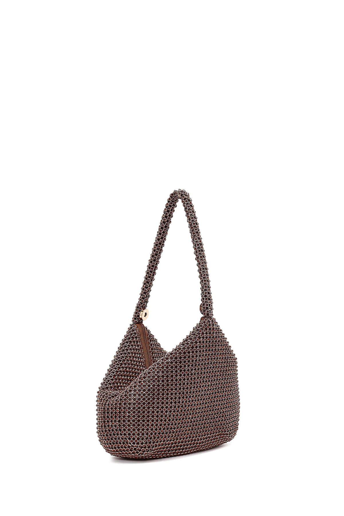 Kadın Bronz Taşlı Mini Abiye Çanta - Image 6