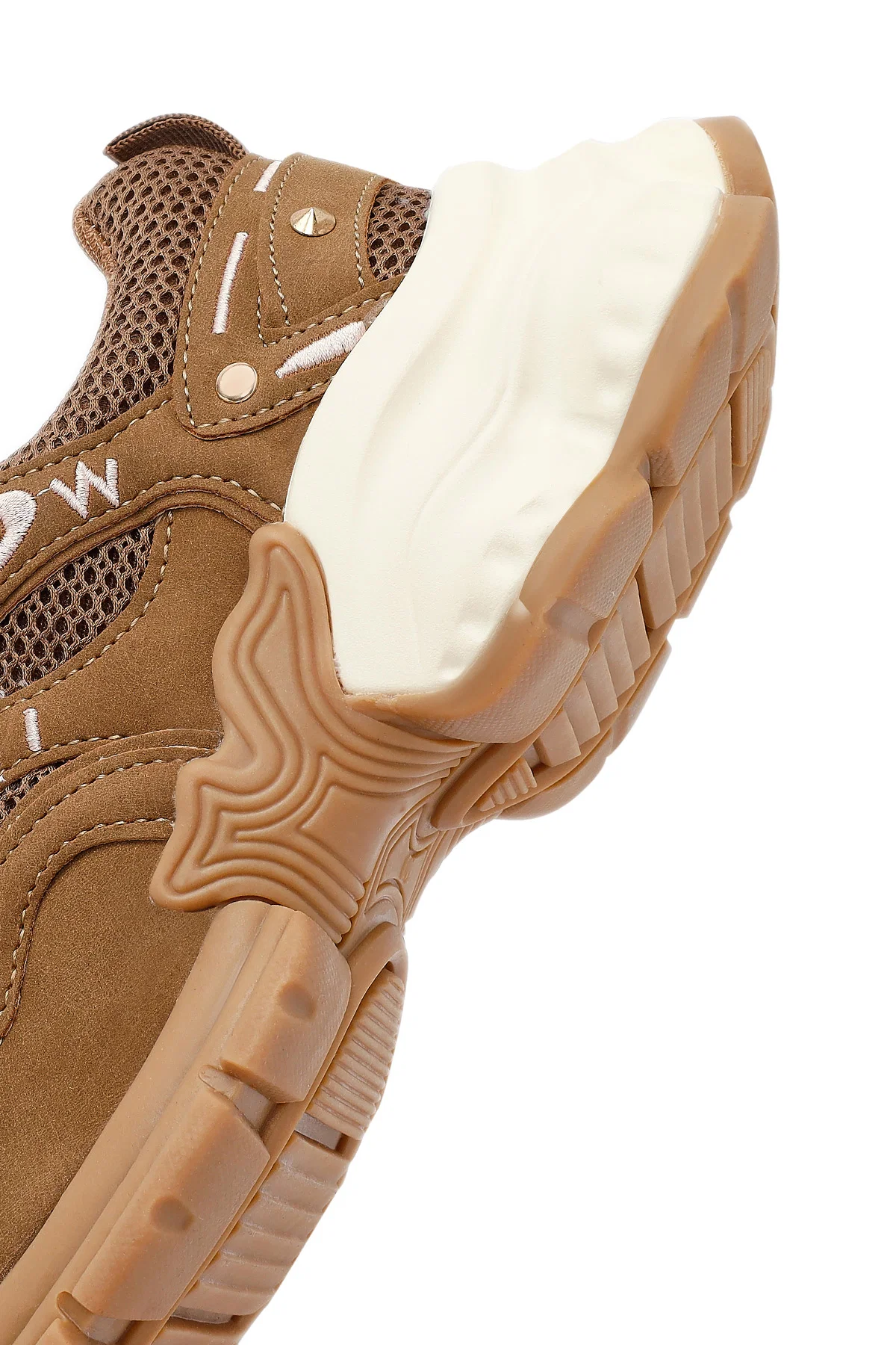 Kadın Camel Bağcıklı Kalın Tabanlı Sneaker - Image 10