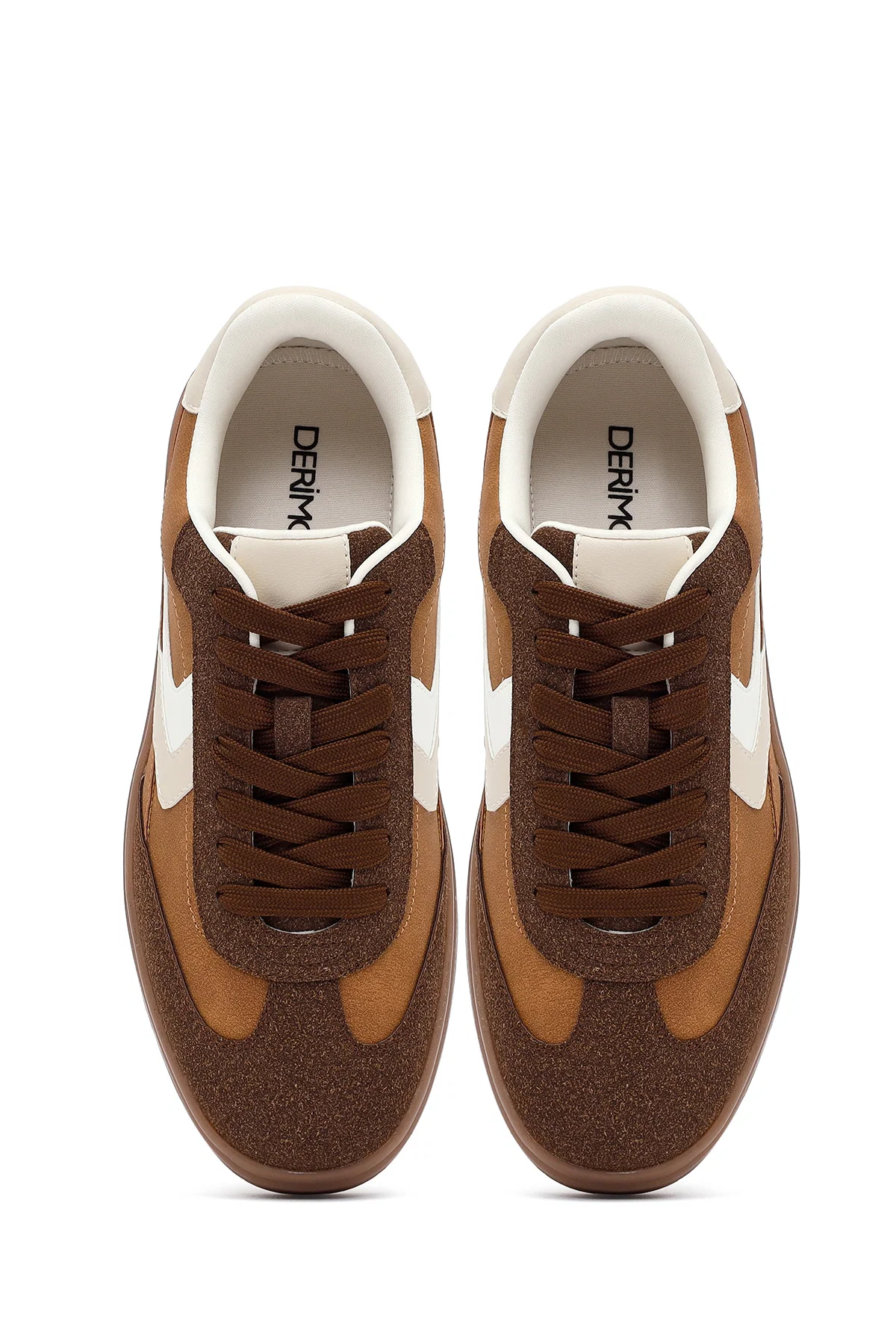 Kadın Camel Bağcıklı Kalın Tabanlı Sneaker - Image 7