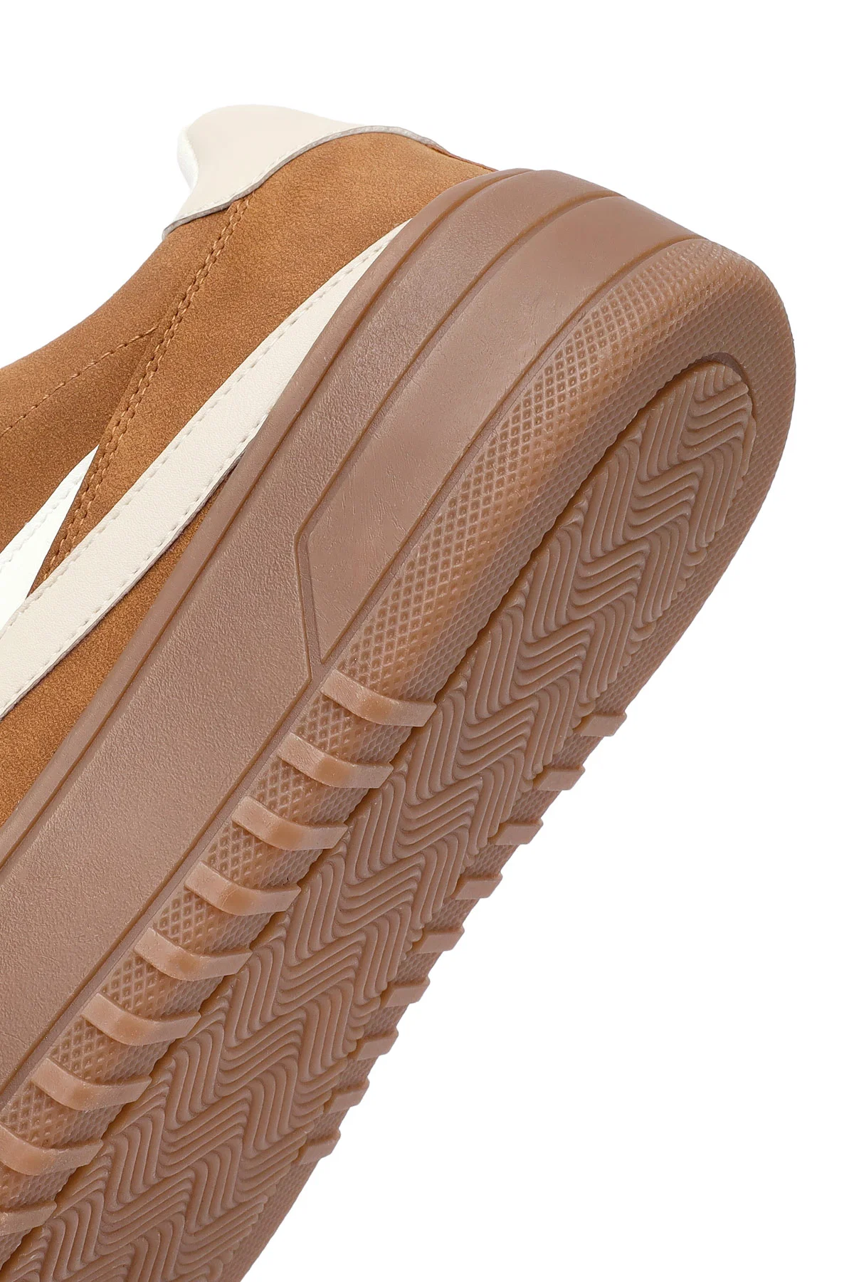 Kadın Camel Bağcıklı Kalın Tabanlı Sneaker - Image 8