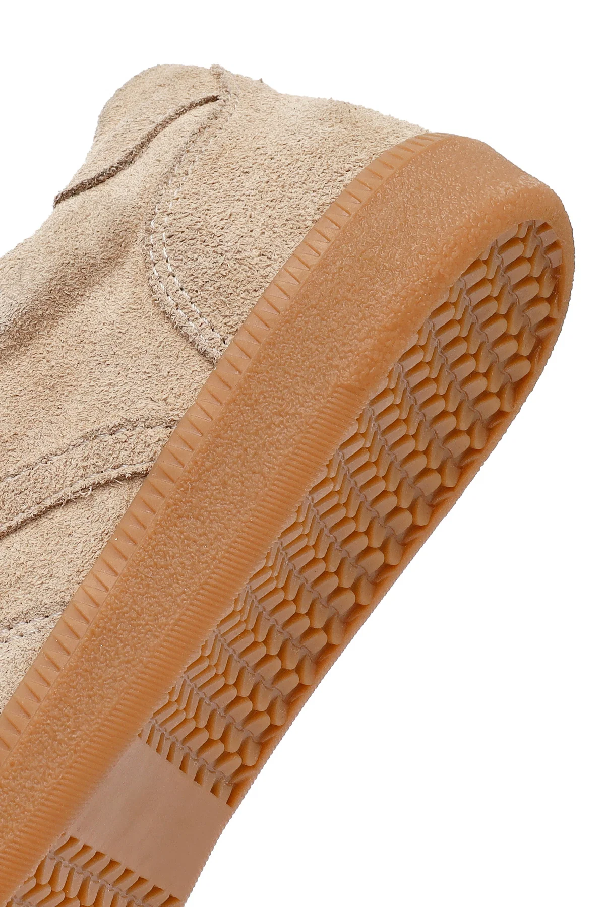 Kadın Camel Bağcıklı Süet Deri Sneaker - Image 8