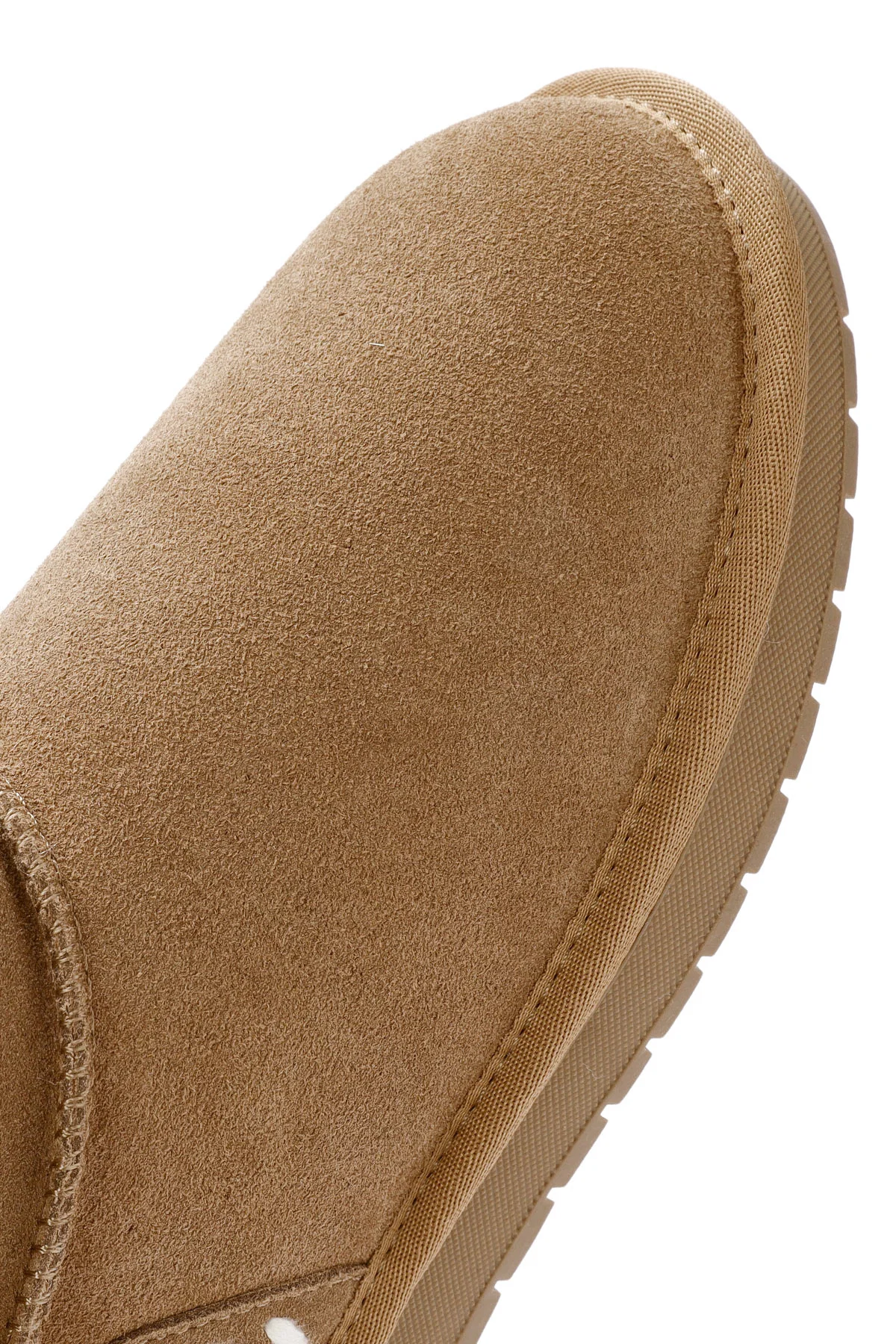 Kadın Camel Kürk Detaylı Süet Deri Teddy Bot - Image 11