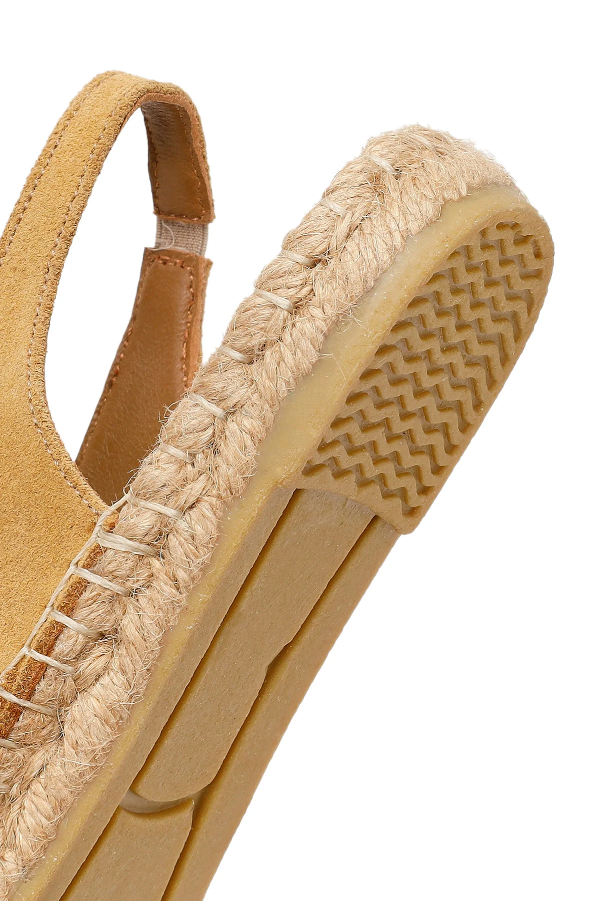 Kadın Camel Tokalı Süet Deri Espadril - Image 8