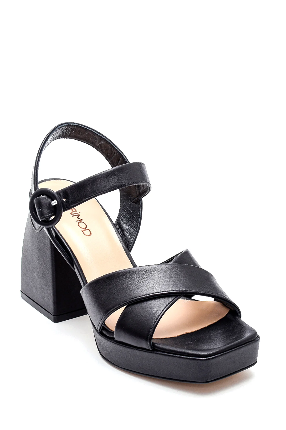 Kadın Casual Platform Topuklu Deri Sandalet - Image 2