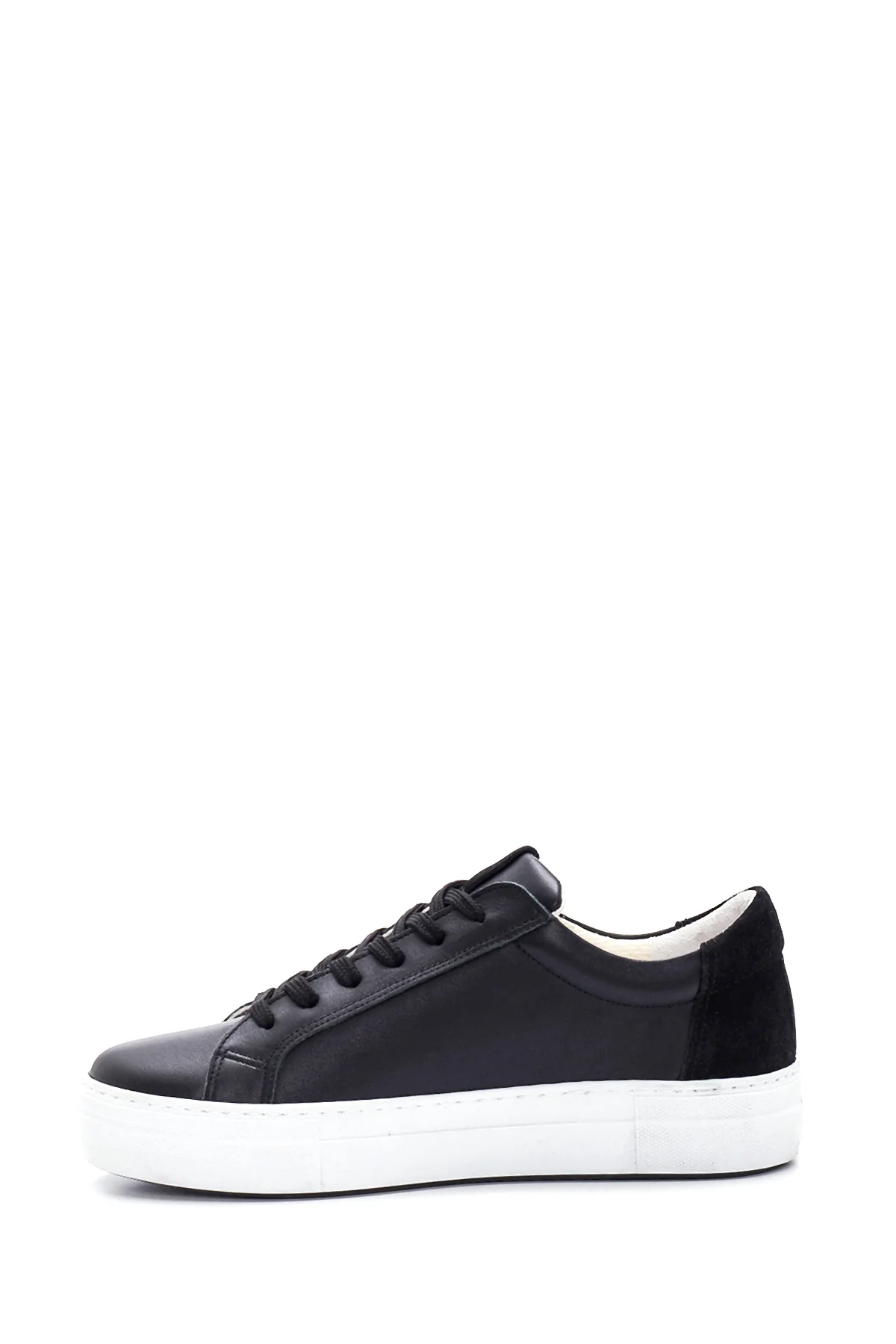 Kadın Deri Fermuar Detaylı Sneaker - Image 2