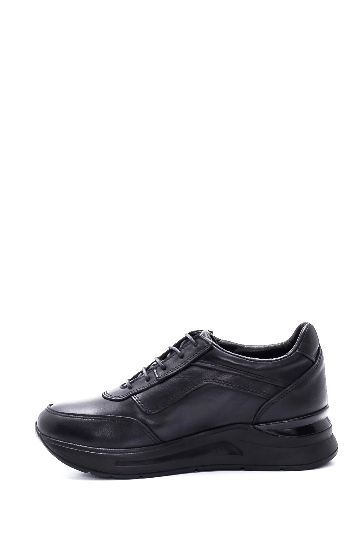 Kadın Deri Fermuar Detaylı Sneaker - Image 2