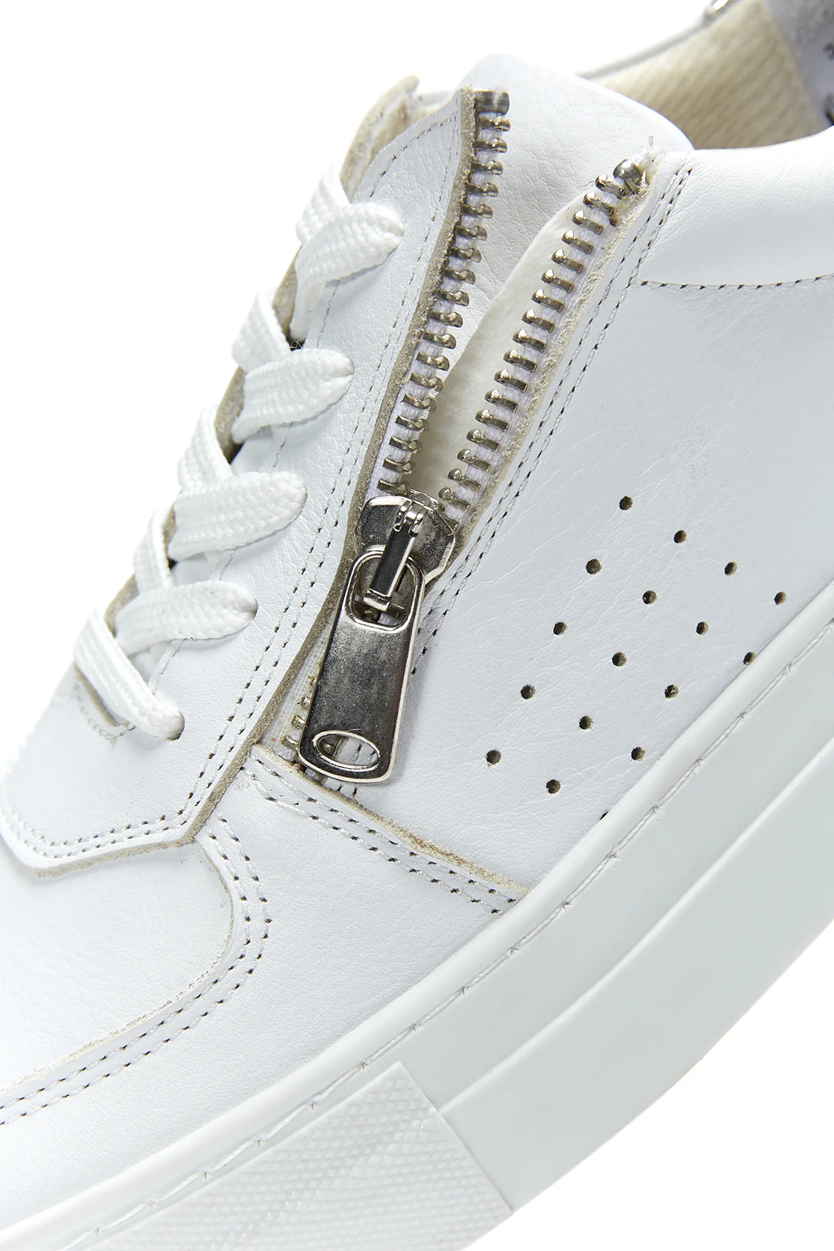 Kadın Deri Fermuarlı Sneaker - Image 7