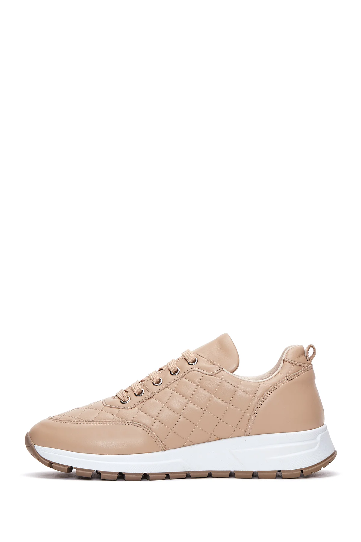 Kadın Deri Kapitone Sneaker - Image 2