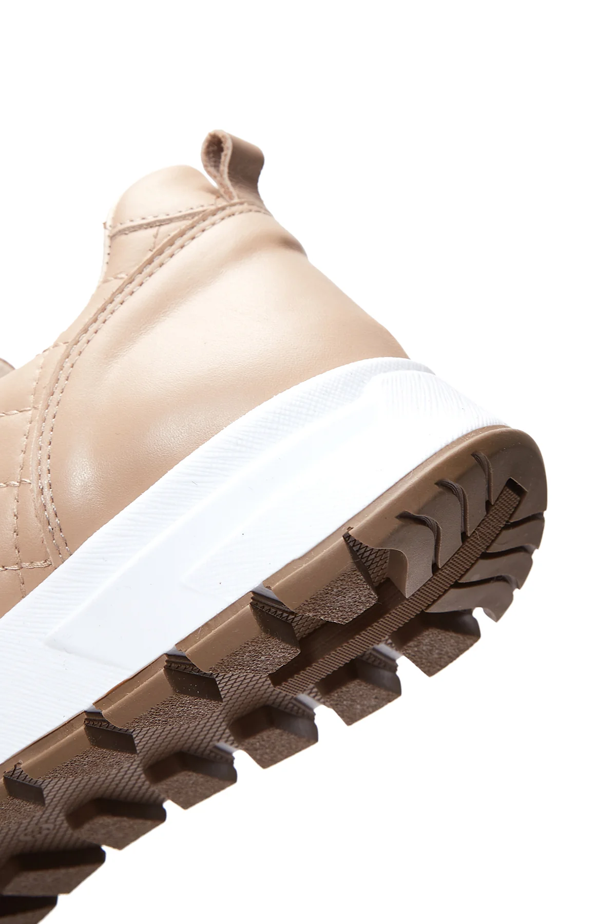 Kadın Deri Kapitone Sneaker - Image 7