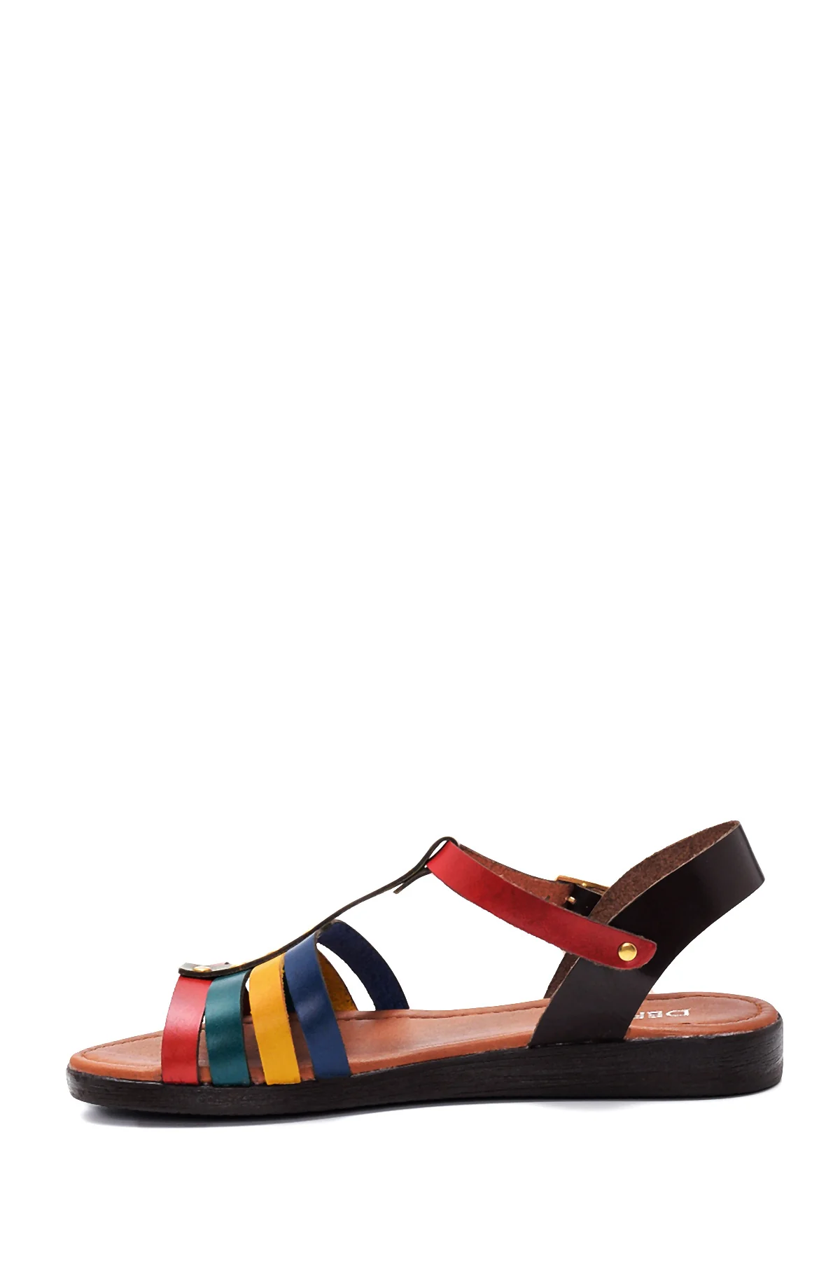 Kadın Deri Metal Detaylı Bodrum Sandalet - Image 2