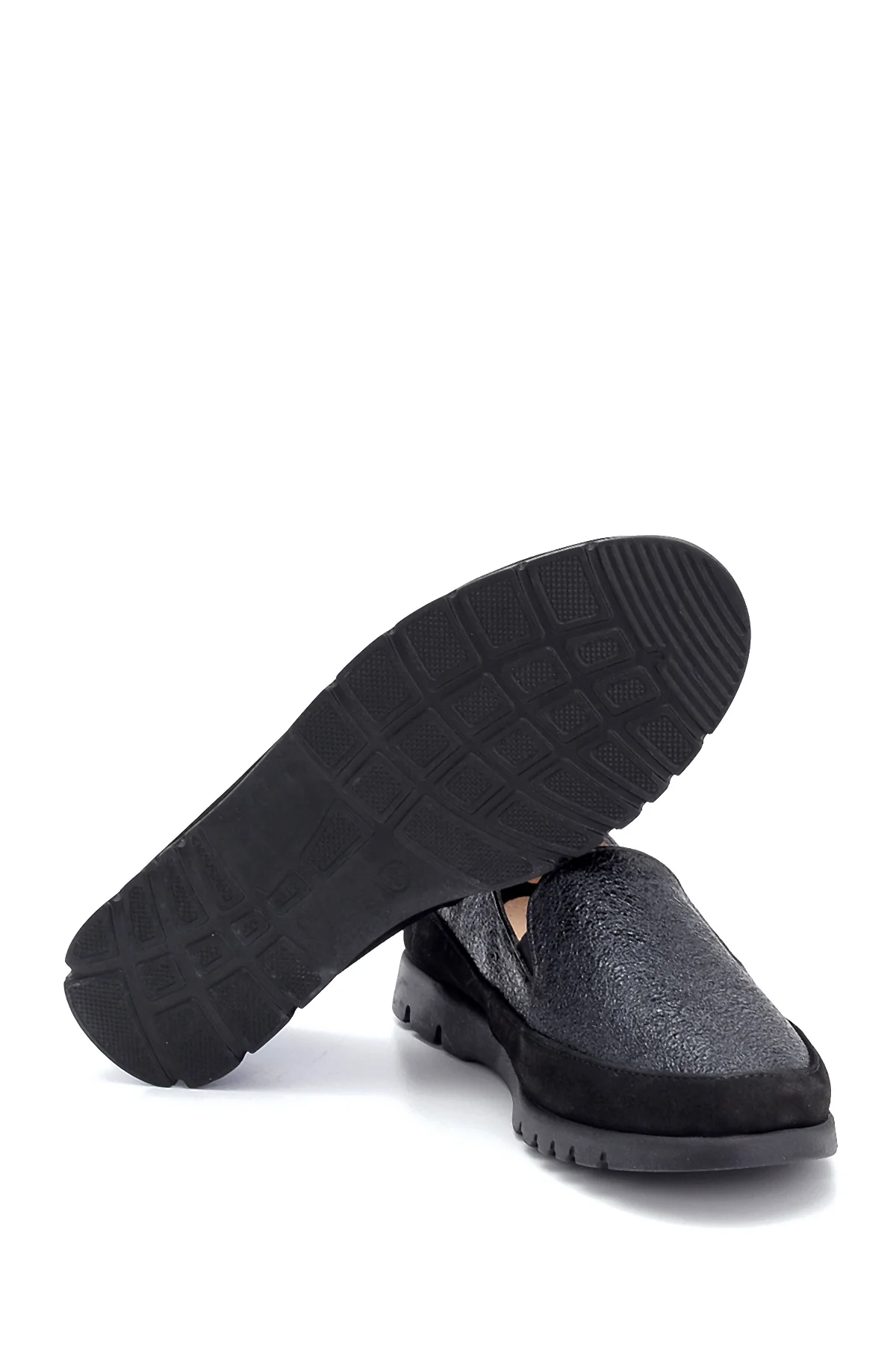 Kadın Deri Sim Detaylı Loafer - Image 4