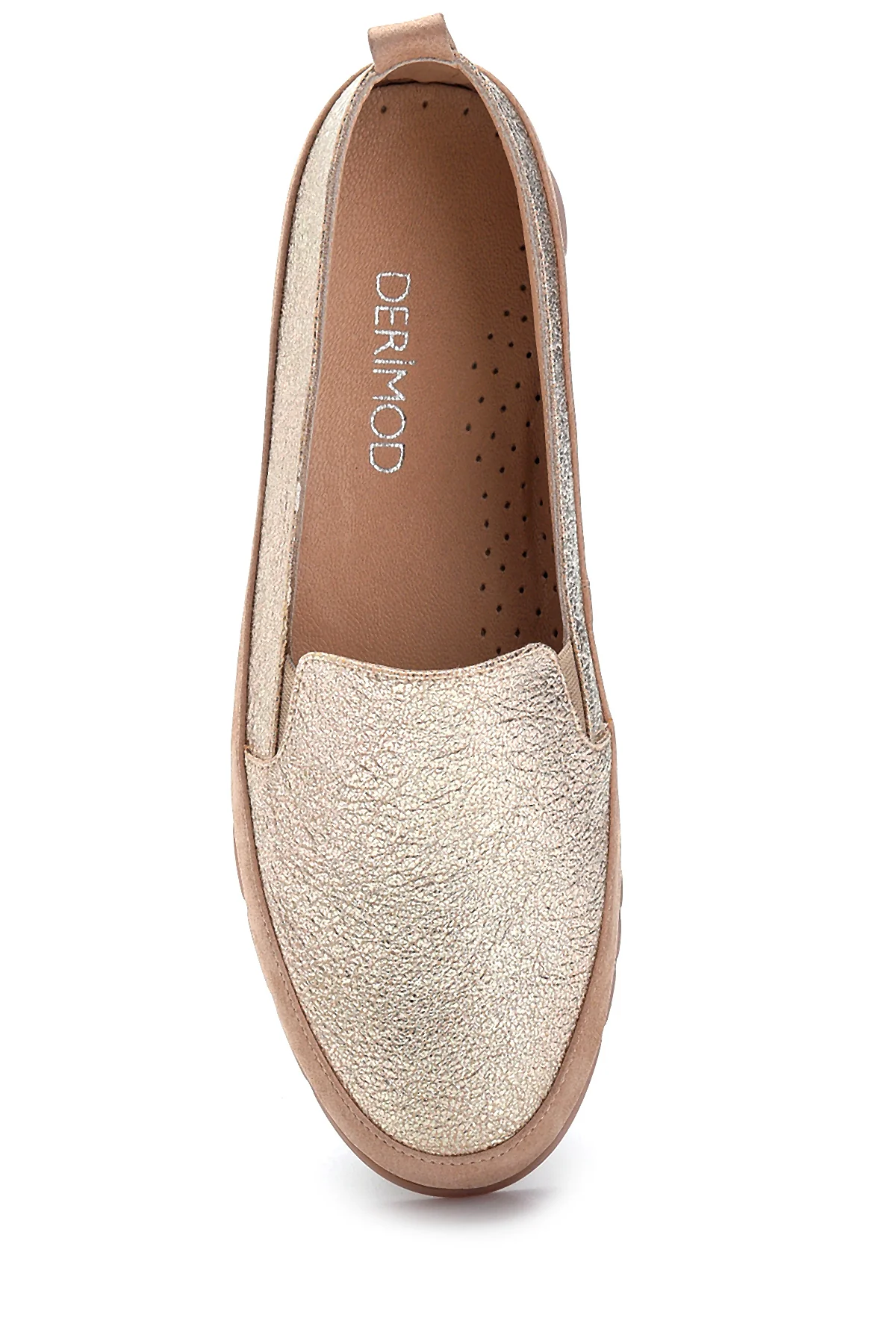 Kadın Deri Sim Detaylı Loafer - Image 12