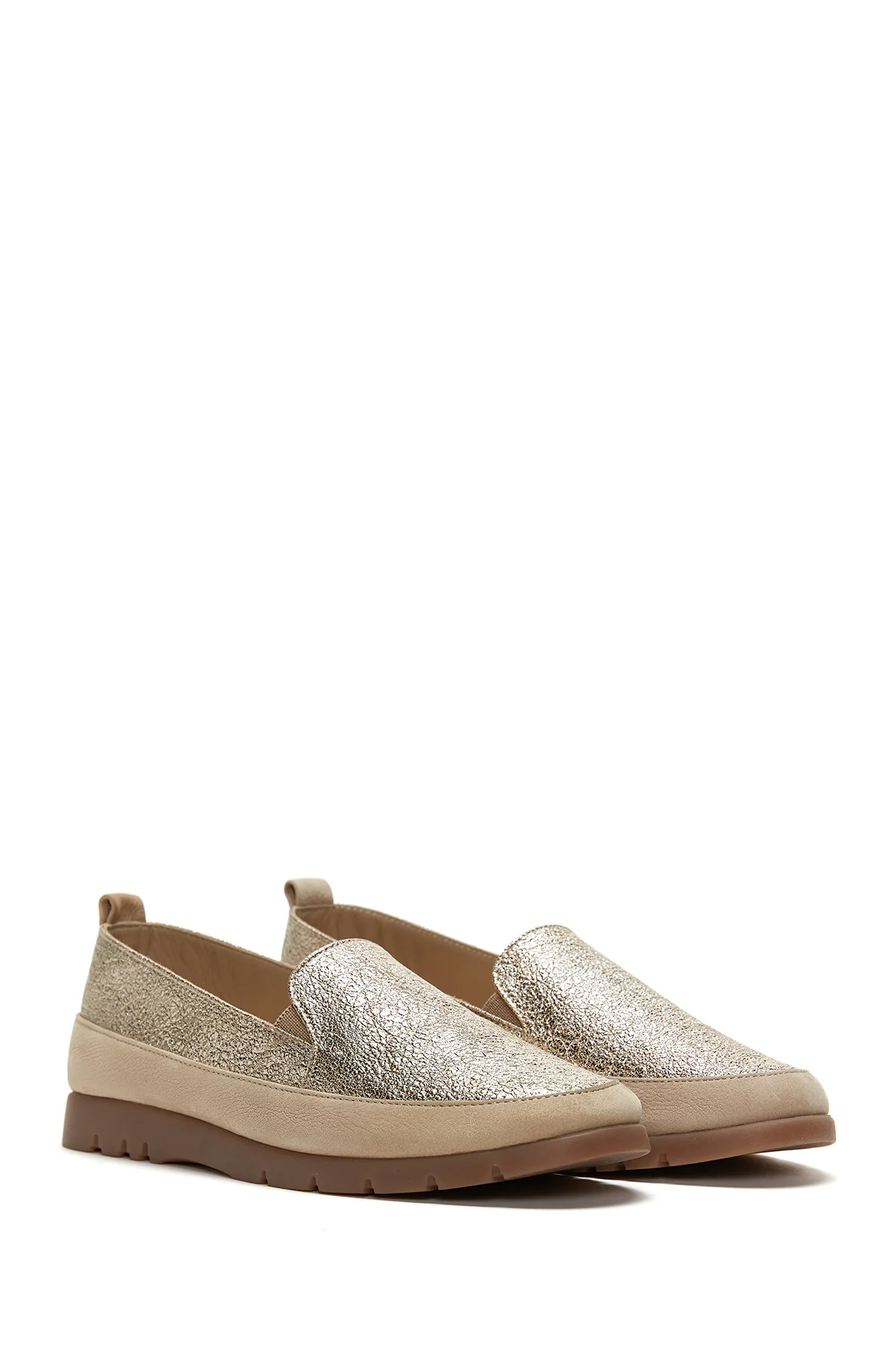 Kadın Deri Simli Loafer - Image 3