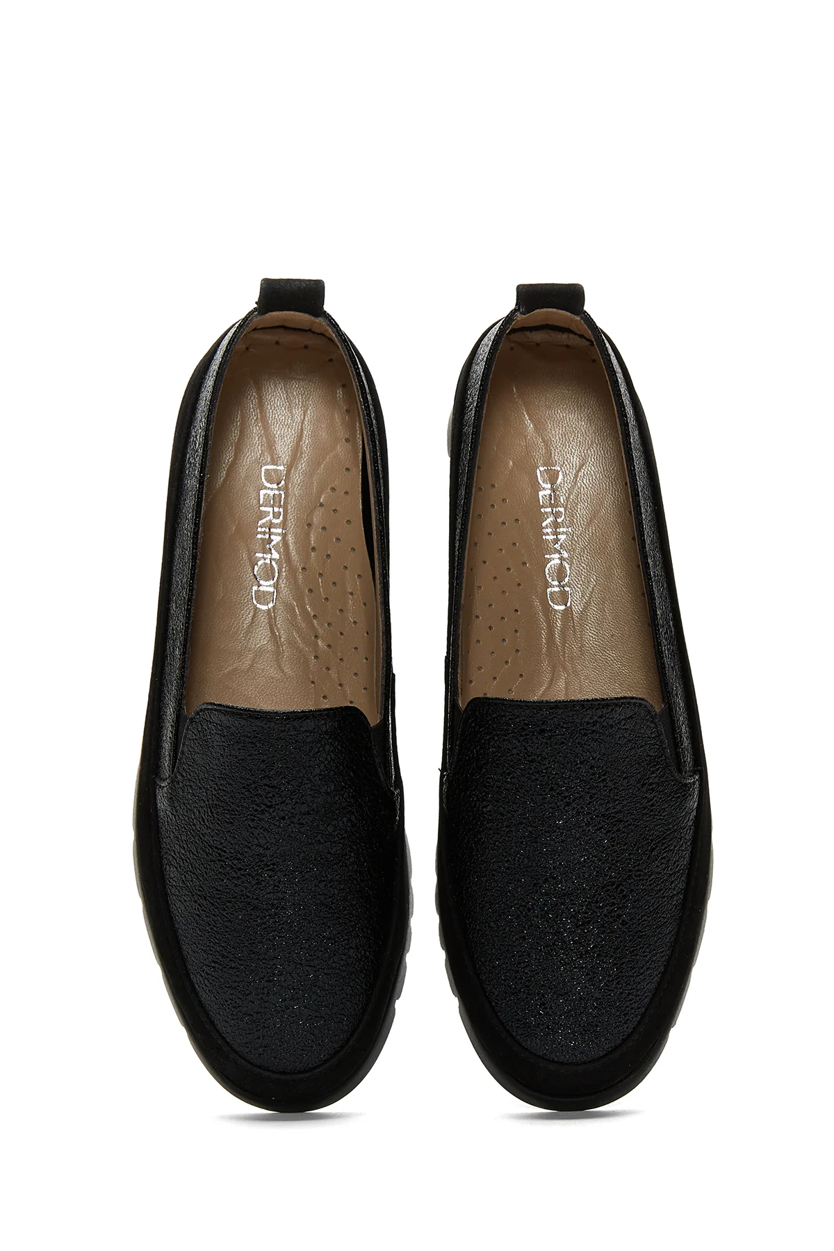 Kadın Deri Simli Loafer - Image 6