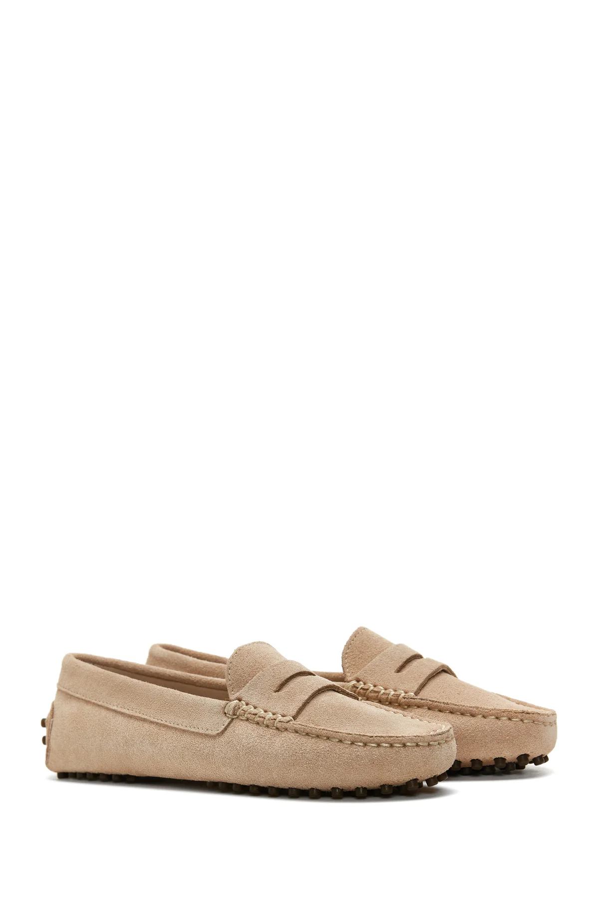 Kadın Deri Süet Loafer - Image 3