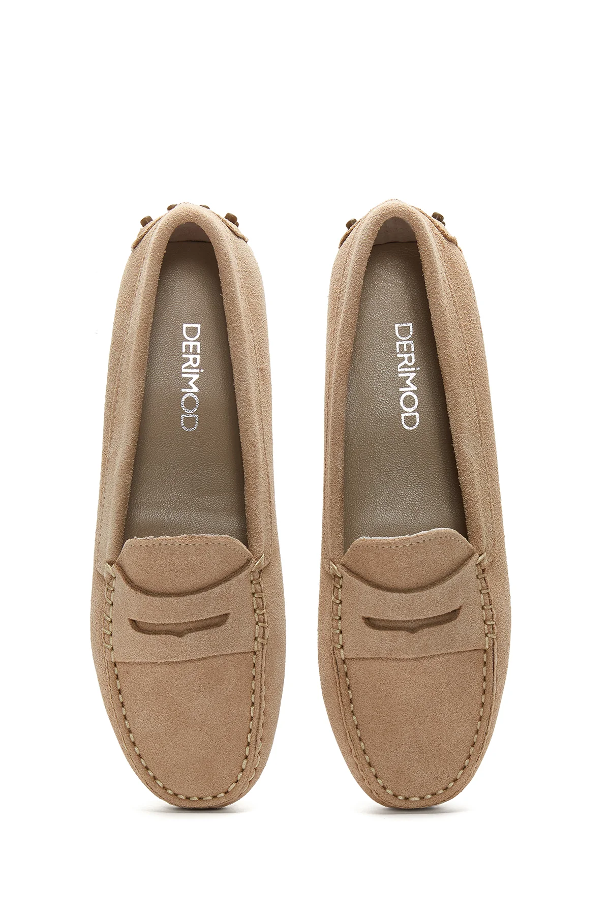 Kadın Deri Süet Loafer - Image 6