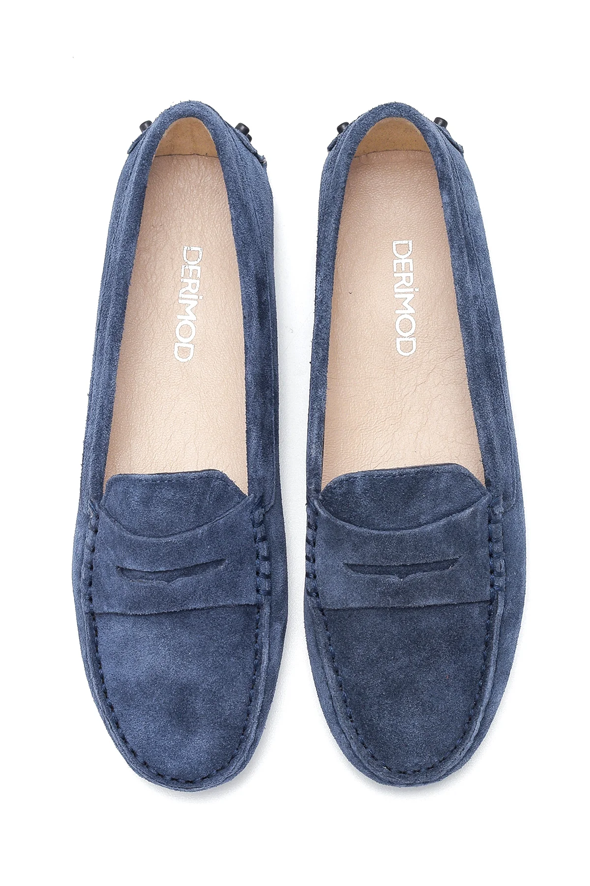 Kadın Deri Süet Loafer - Image 7