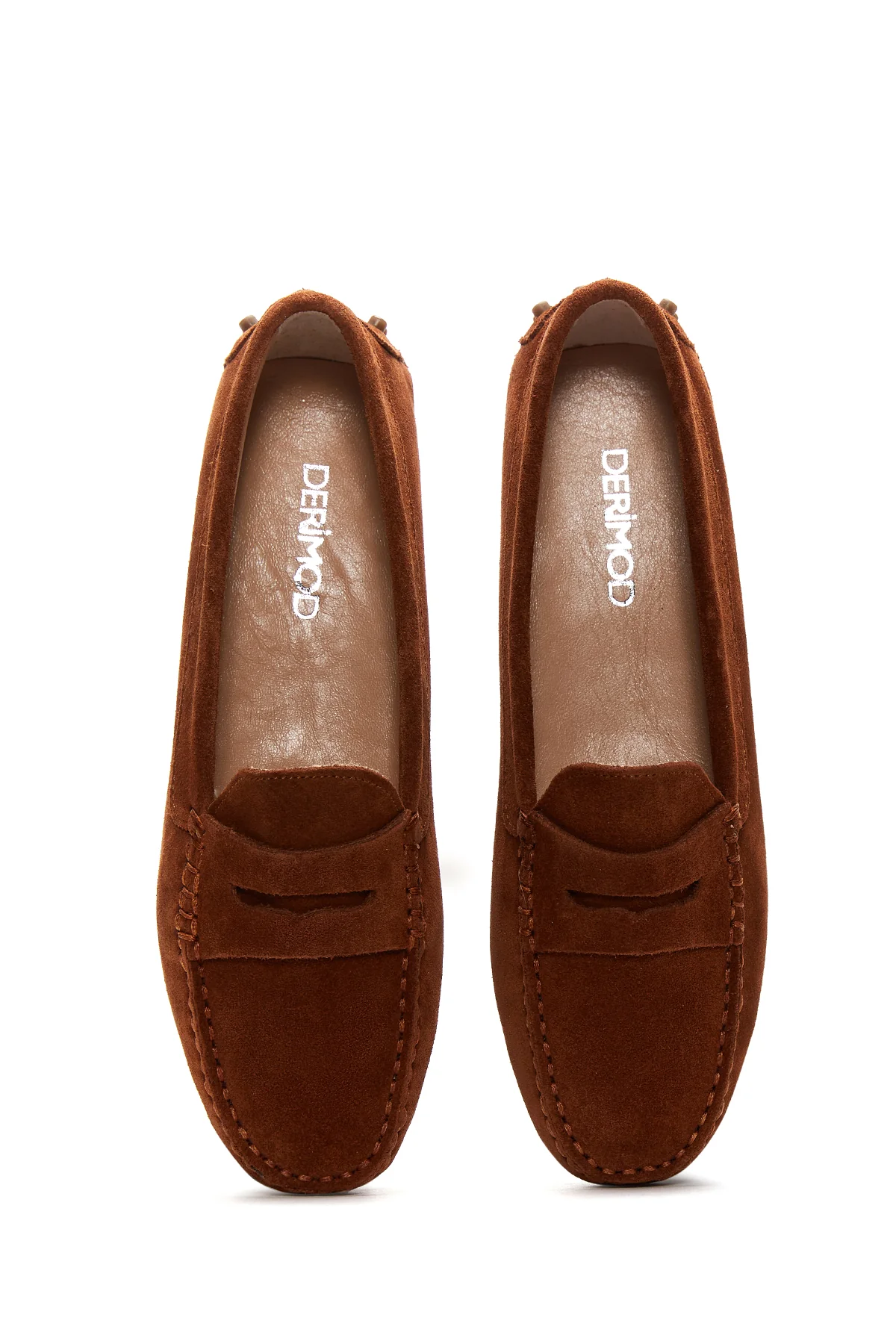 Kadın Deri Süet Loafer - Image 6