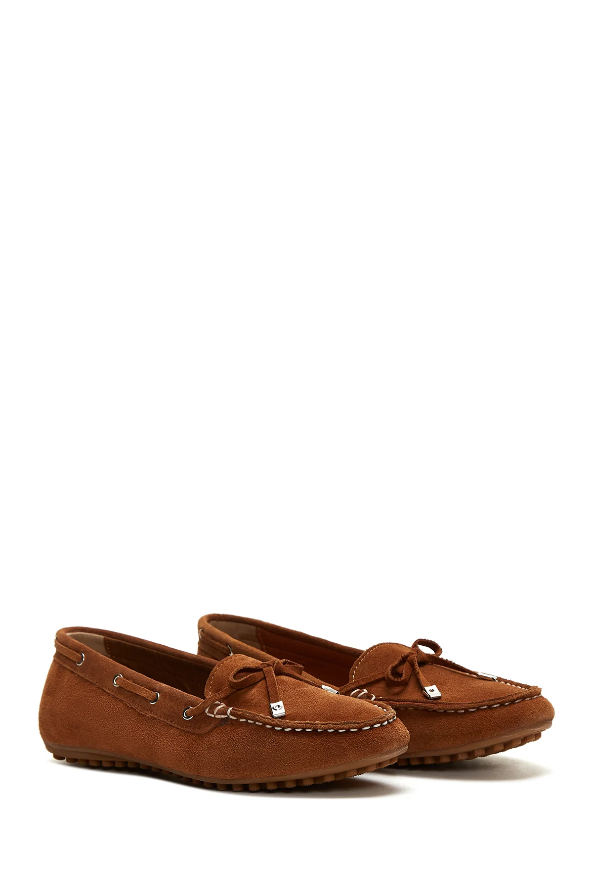 Kadın Deri Süet Loafer - Image 3