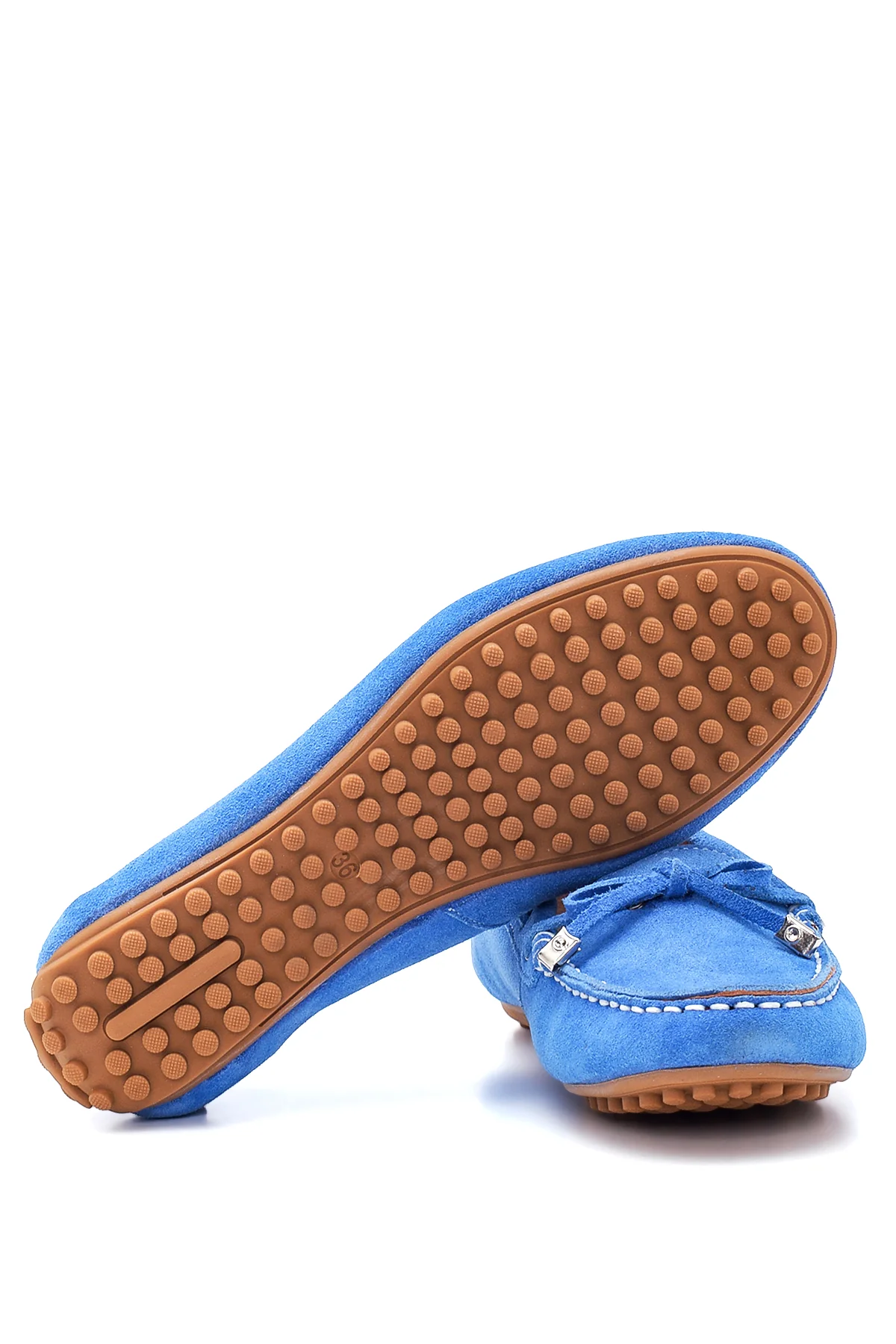Kadın Deri Süet Loafer - Image 4