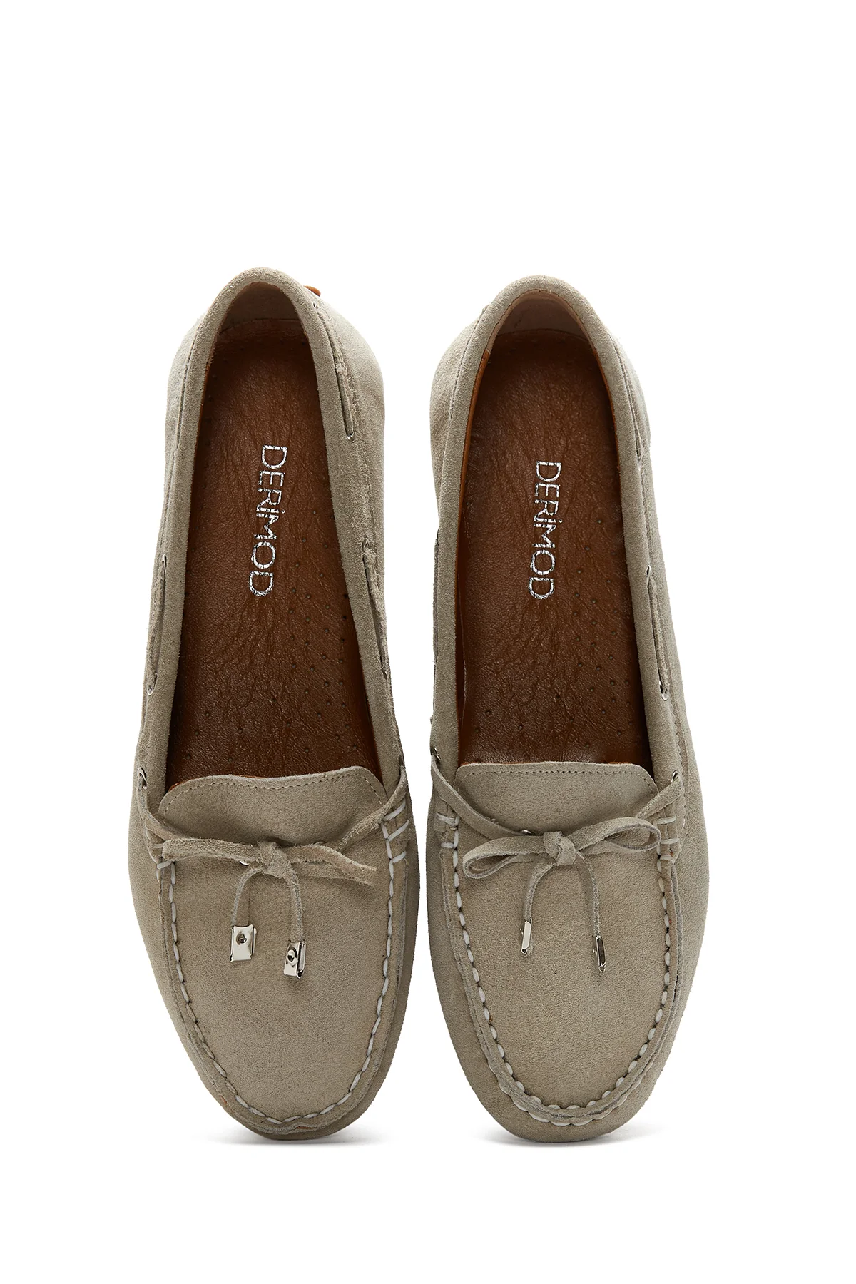 Kadın Deri Süet Loafer - Image 6