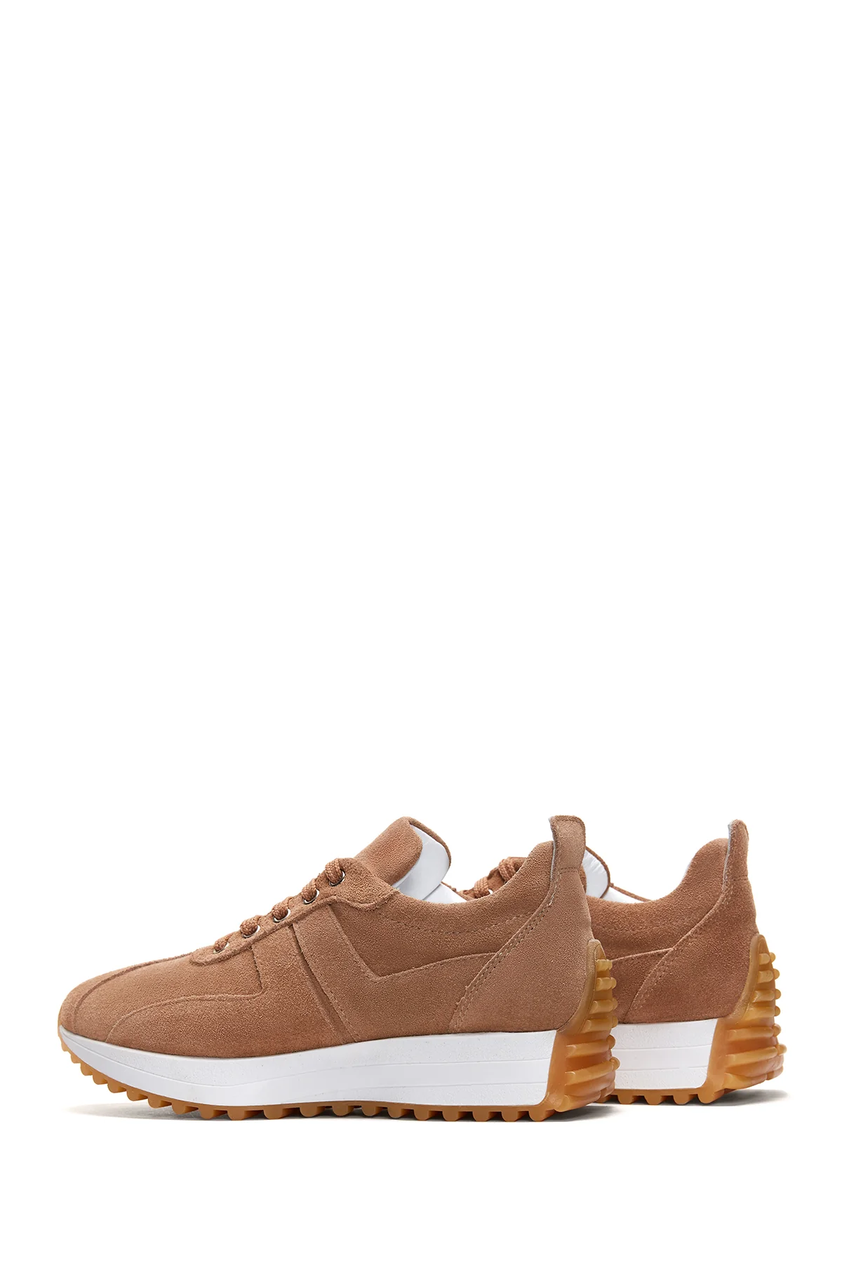 Kadın Deri Süet Sneaker - Image 5