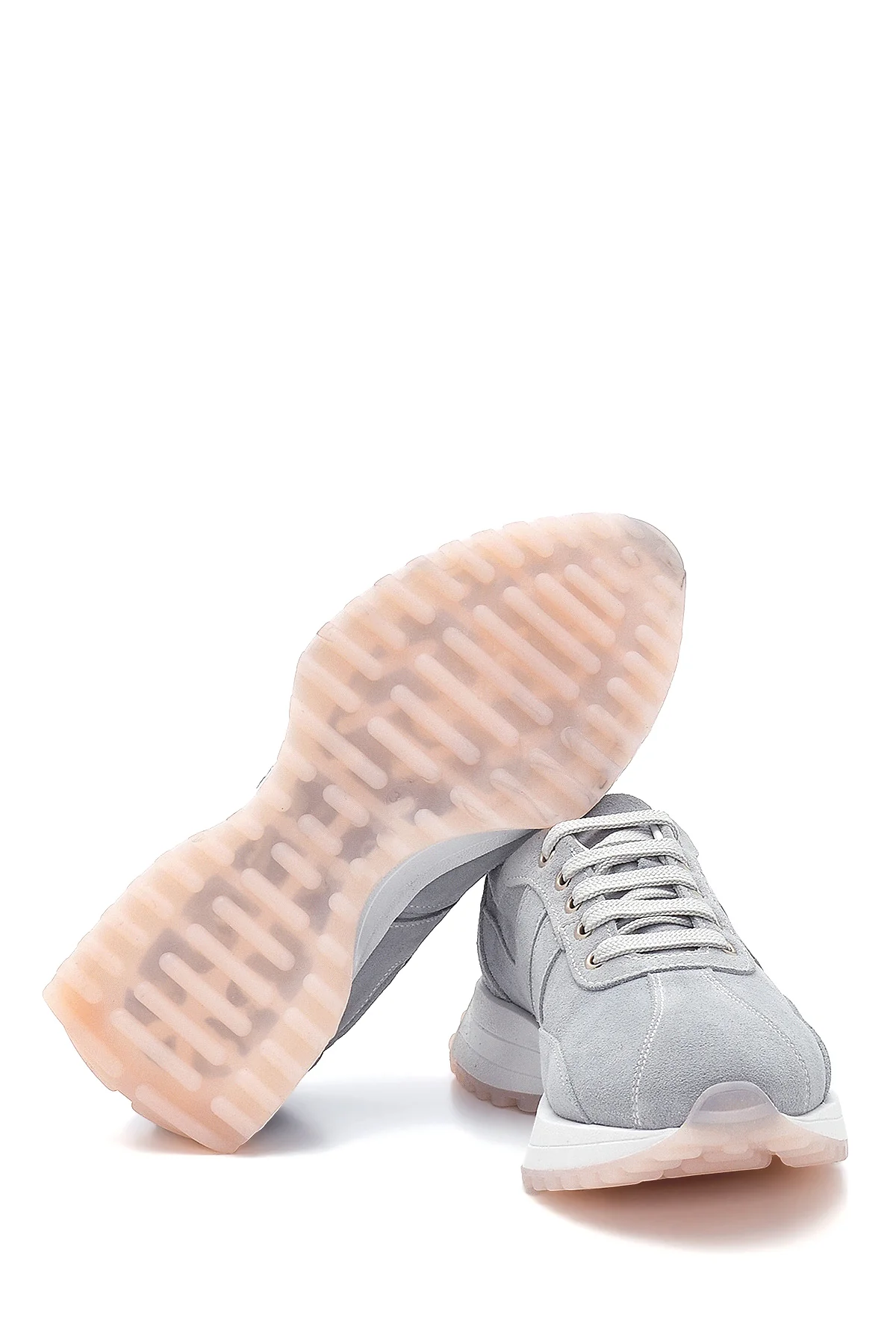 Kadın Deri Süet Sneaker - Image 4