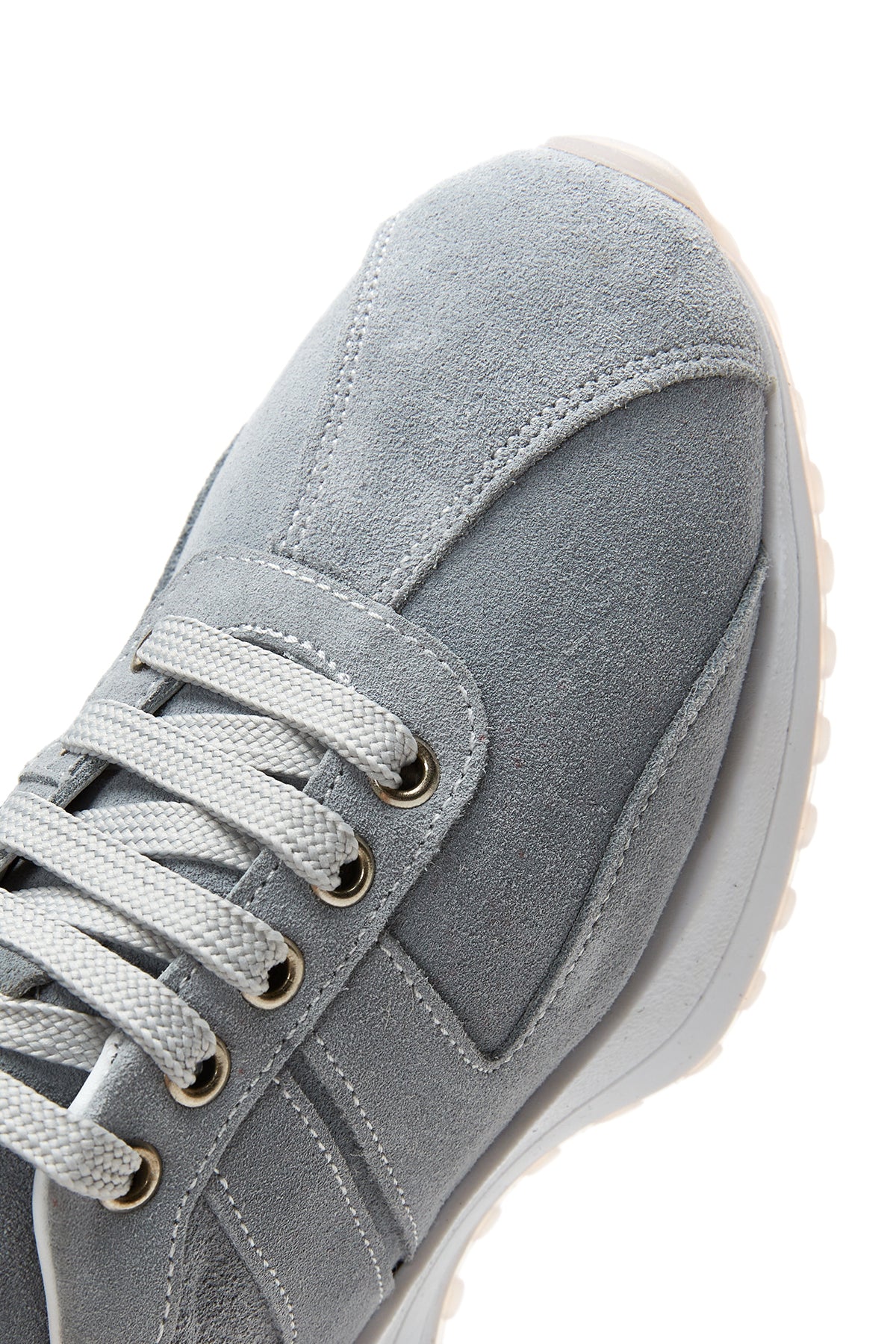 Kadın Deri Süet Sneaker - Image 8