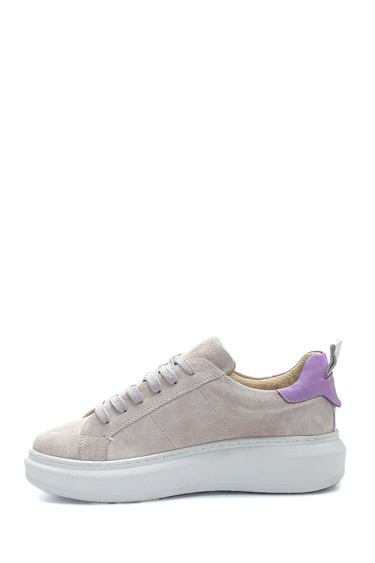 Kadın Deri Süet Sneaker - Image 2