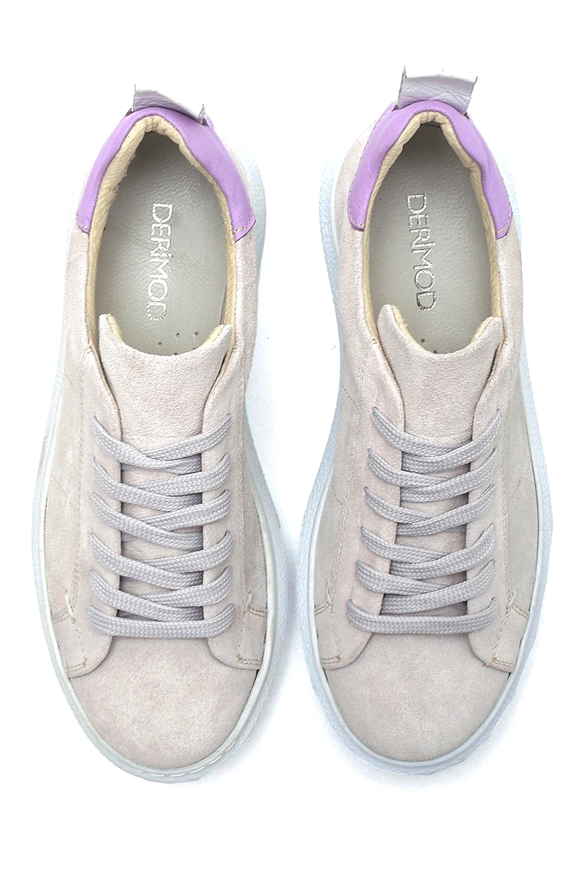 Kadın Deri Süet Sneaker - Image 6