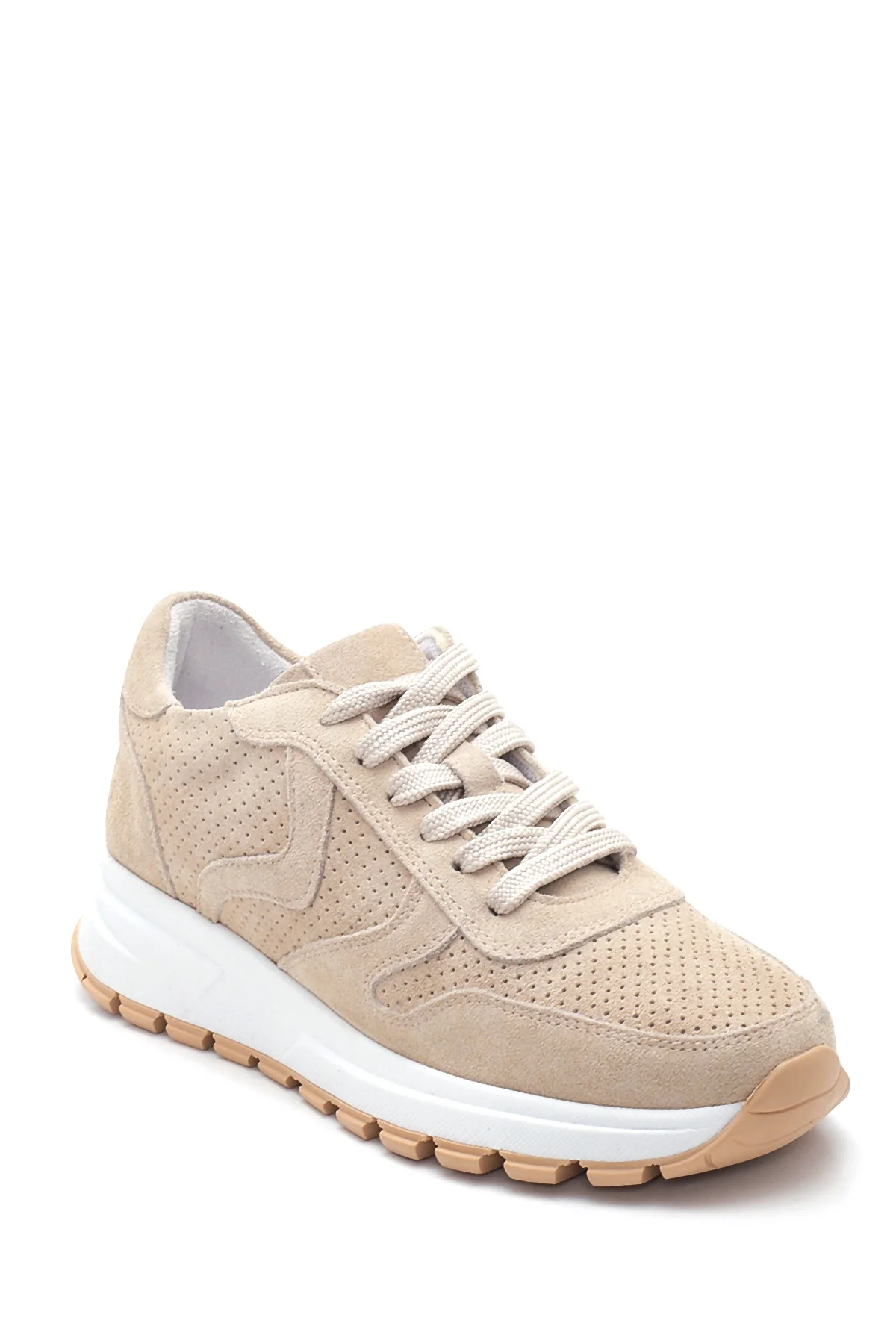 Kadın Deri Süet Sneaker - Image 3
