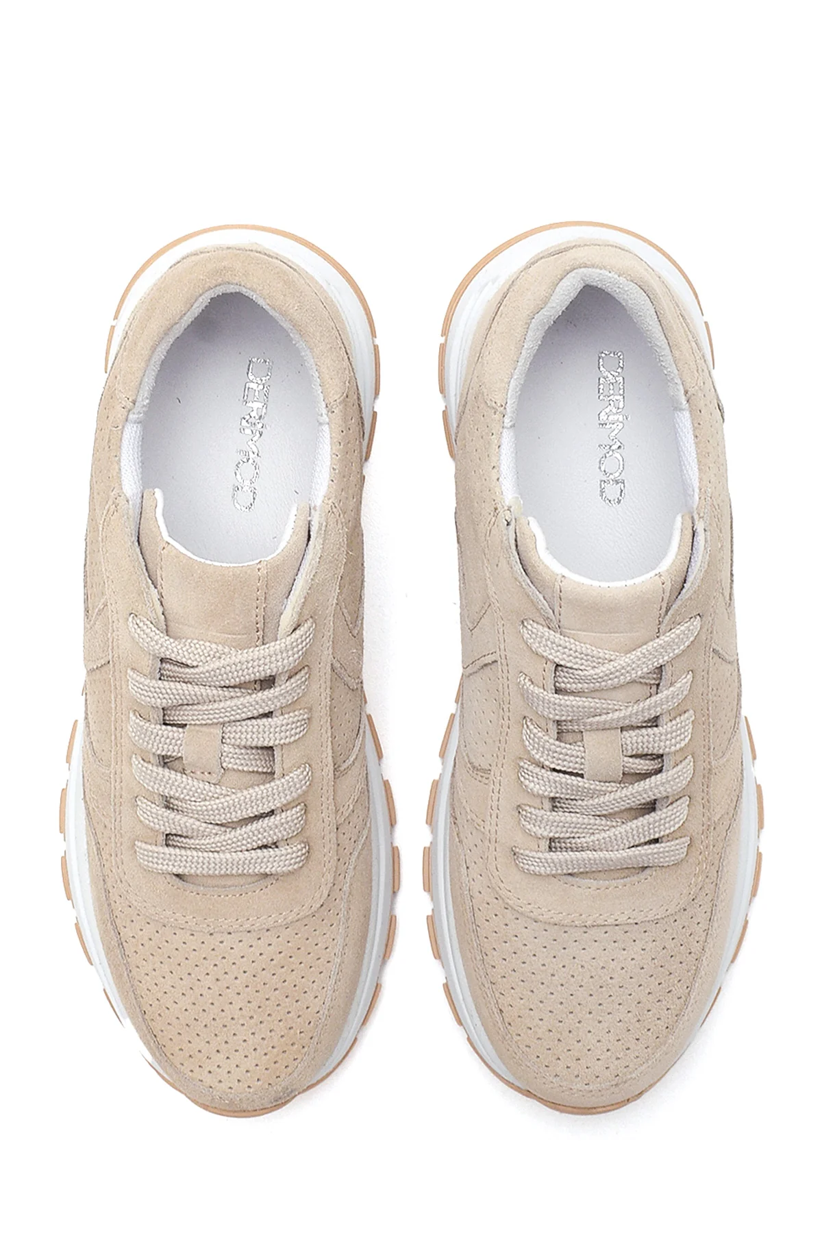 Kadın Deri Süet Sneaker - Image 7