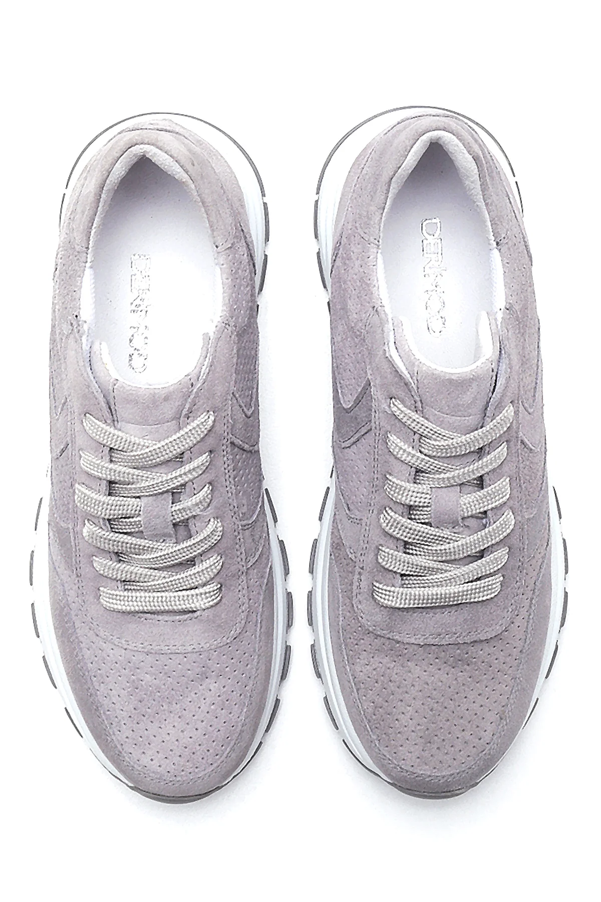 Kadın Deri Süet Sneaker - Image 7