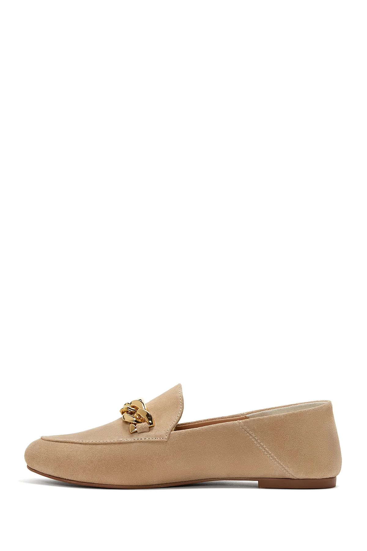 Kadın Deri Süet Zincirli Loafer - Image 2
