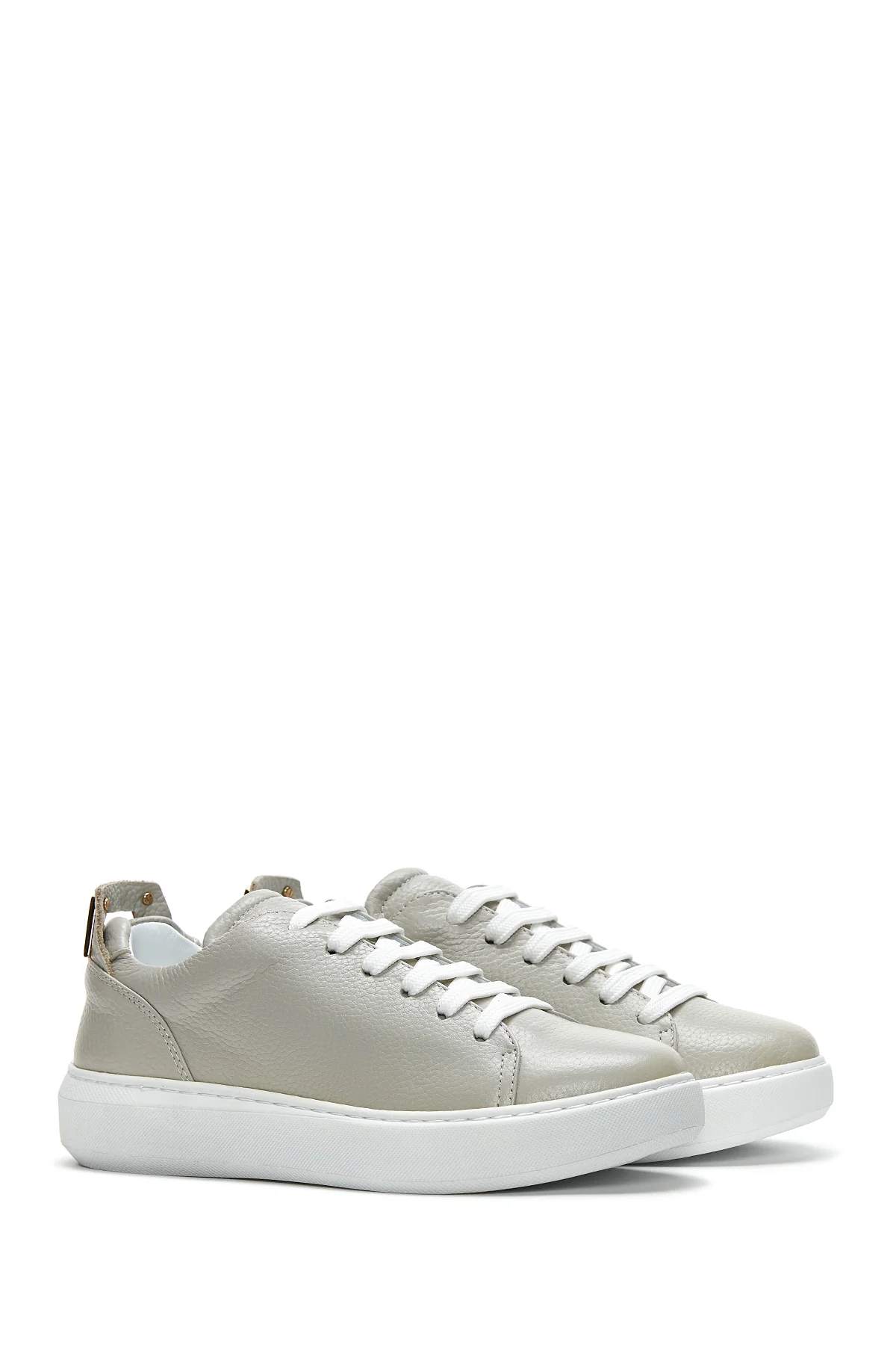 Kadın Deri Toka Detaylı Sneaker - Image 2