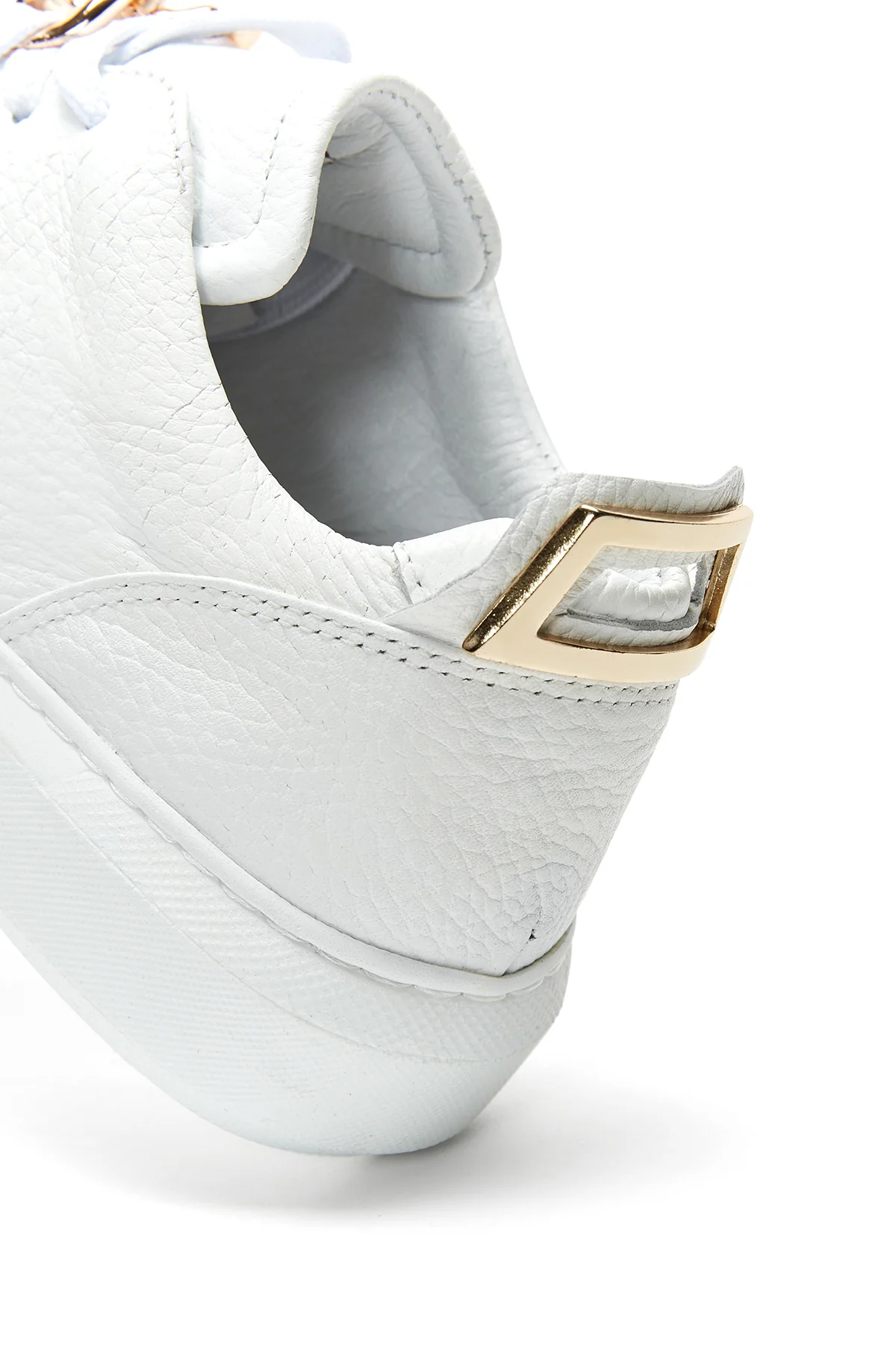 Kadın Deri Toka Detaylı Sneaker - Image 7