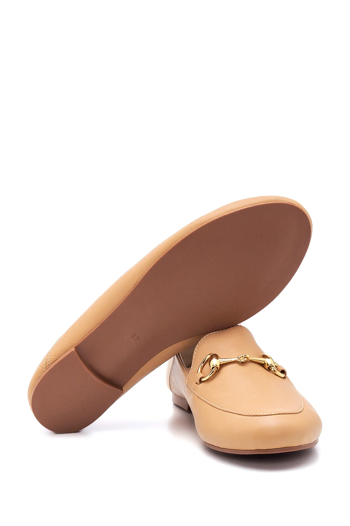 Kadın Deri Tokalı Loafer - Image 4
