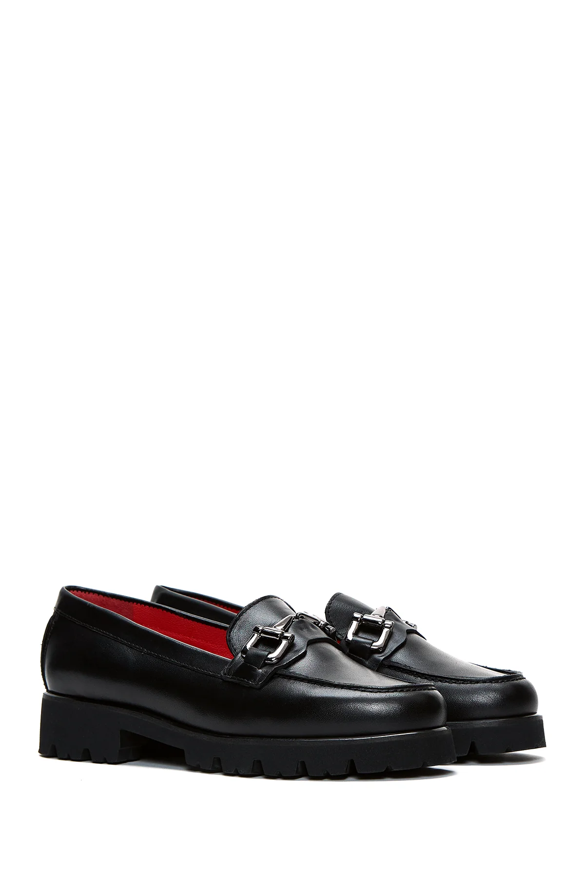 Kadın Deri Tokalı Loafer - Image 3