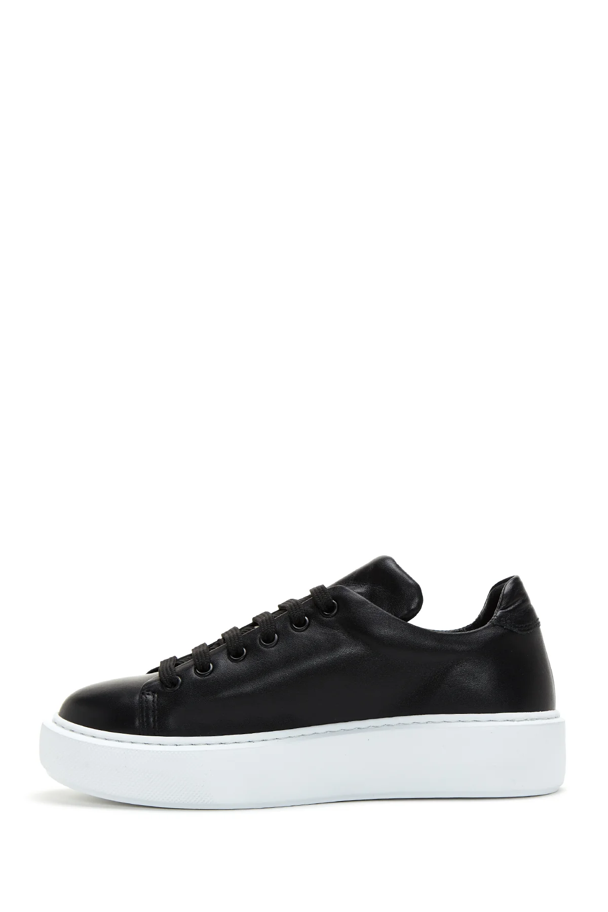 Kadın Deri Yüksek Taban Sneaker - Image 2