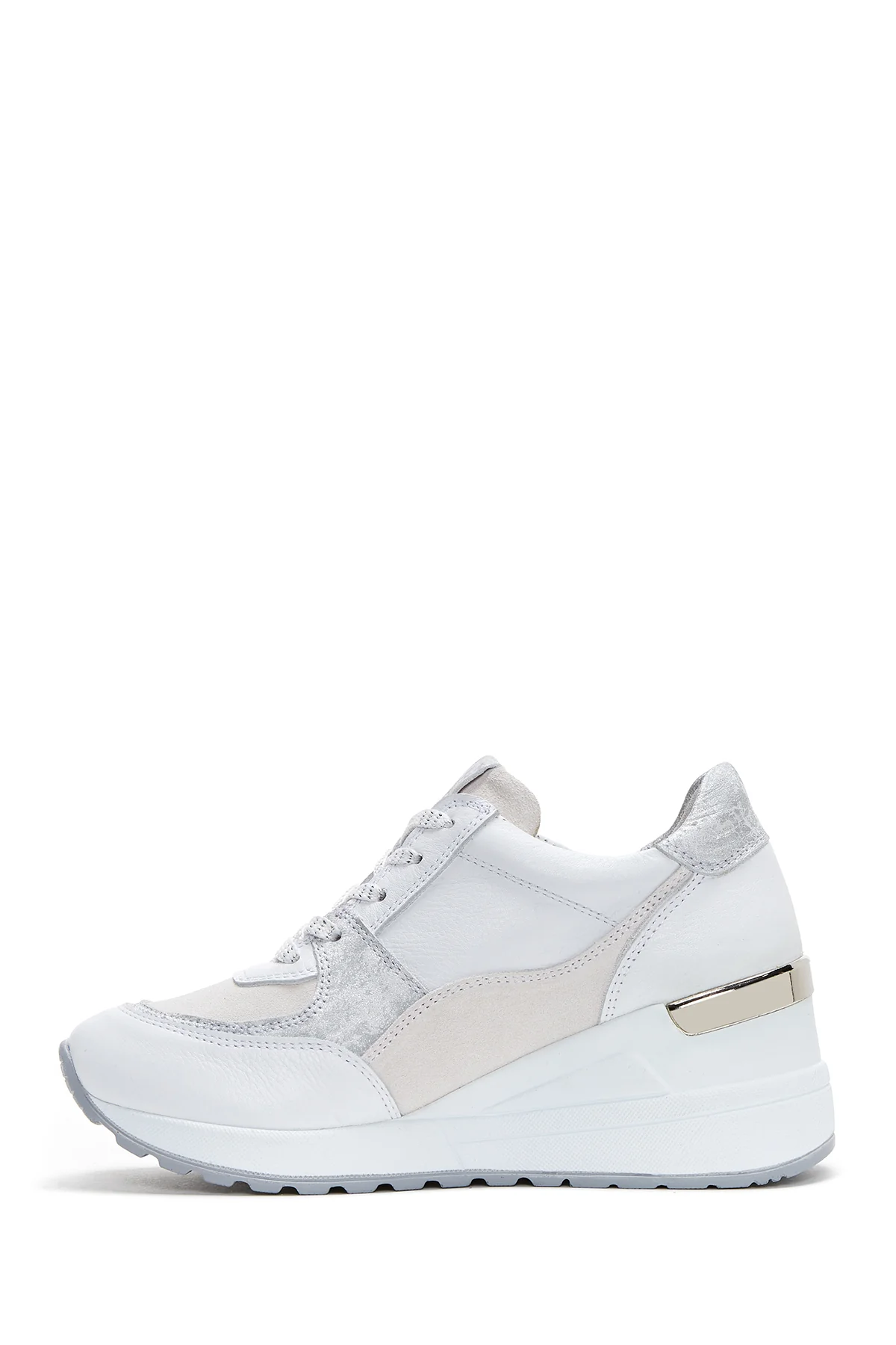 Kadın Deri Yüksek Taban Sneaker - Image 2