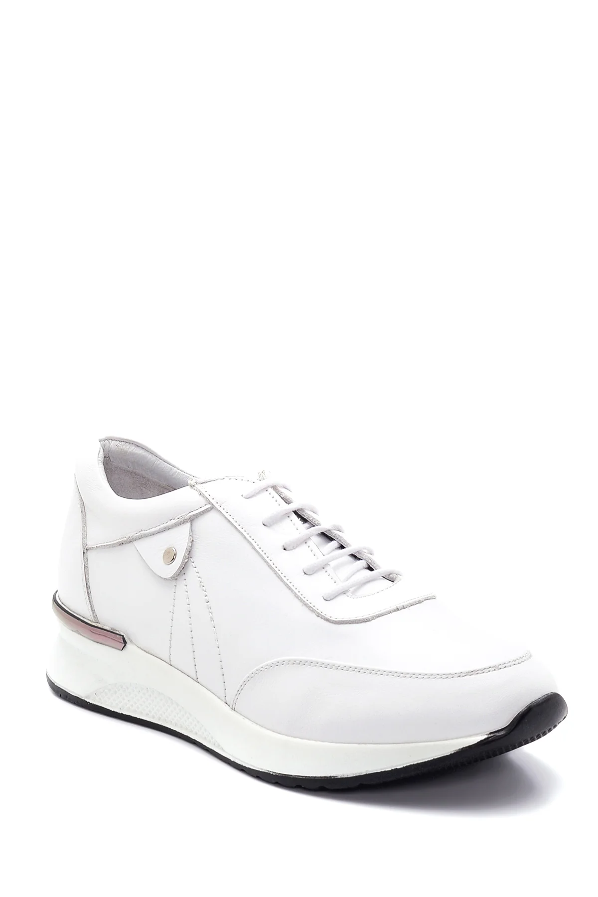 Kadın Deri Yüksek Taban Sneaker - Image 3