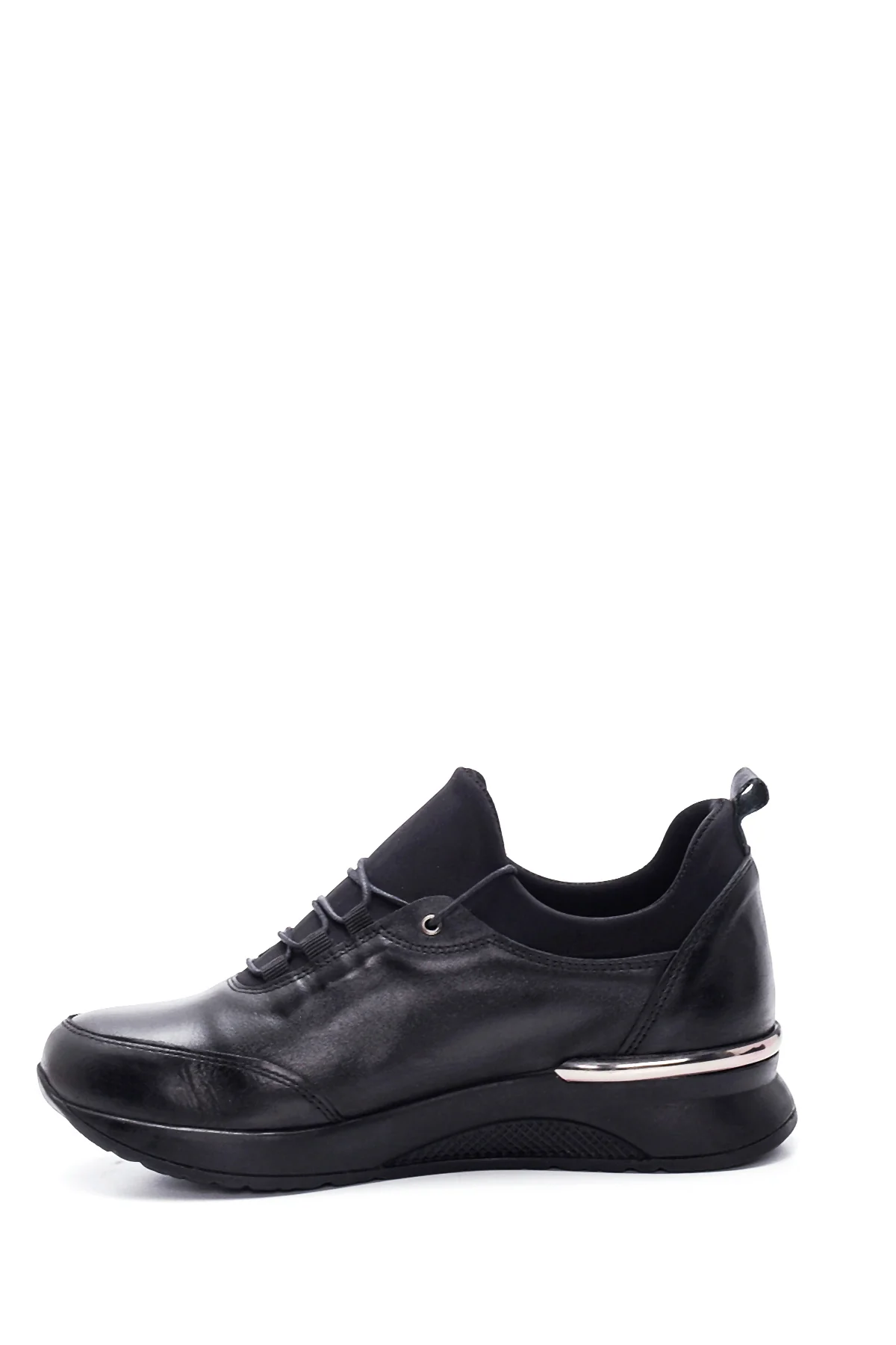 Kadın Deri Yüksek Taban Sneaker - Image 2