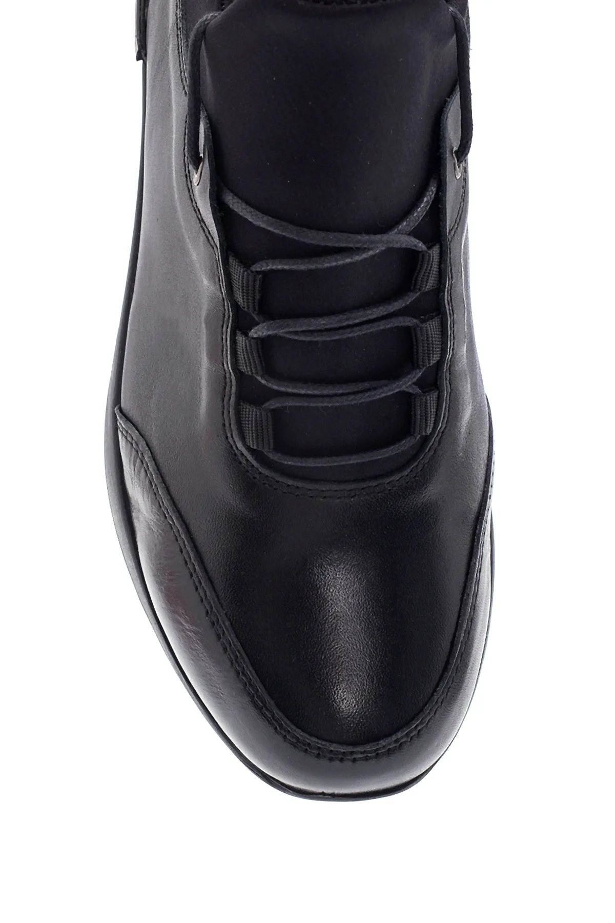 Kadın Deri Yüksek Taban Sneaker - Image 6