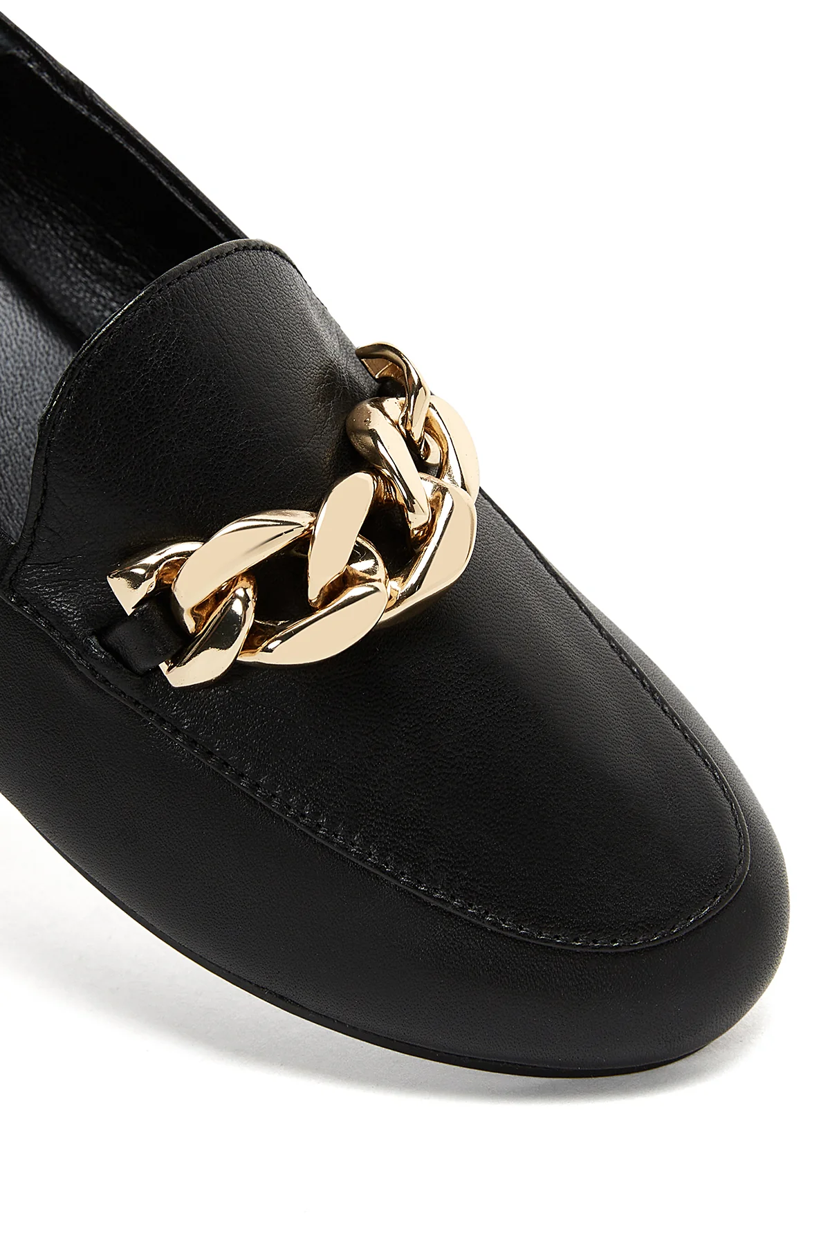 Kadın Deri Zincirli Loafer - Image 8