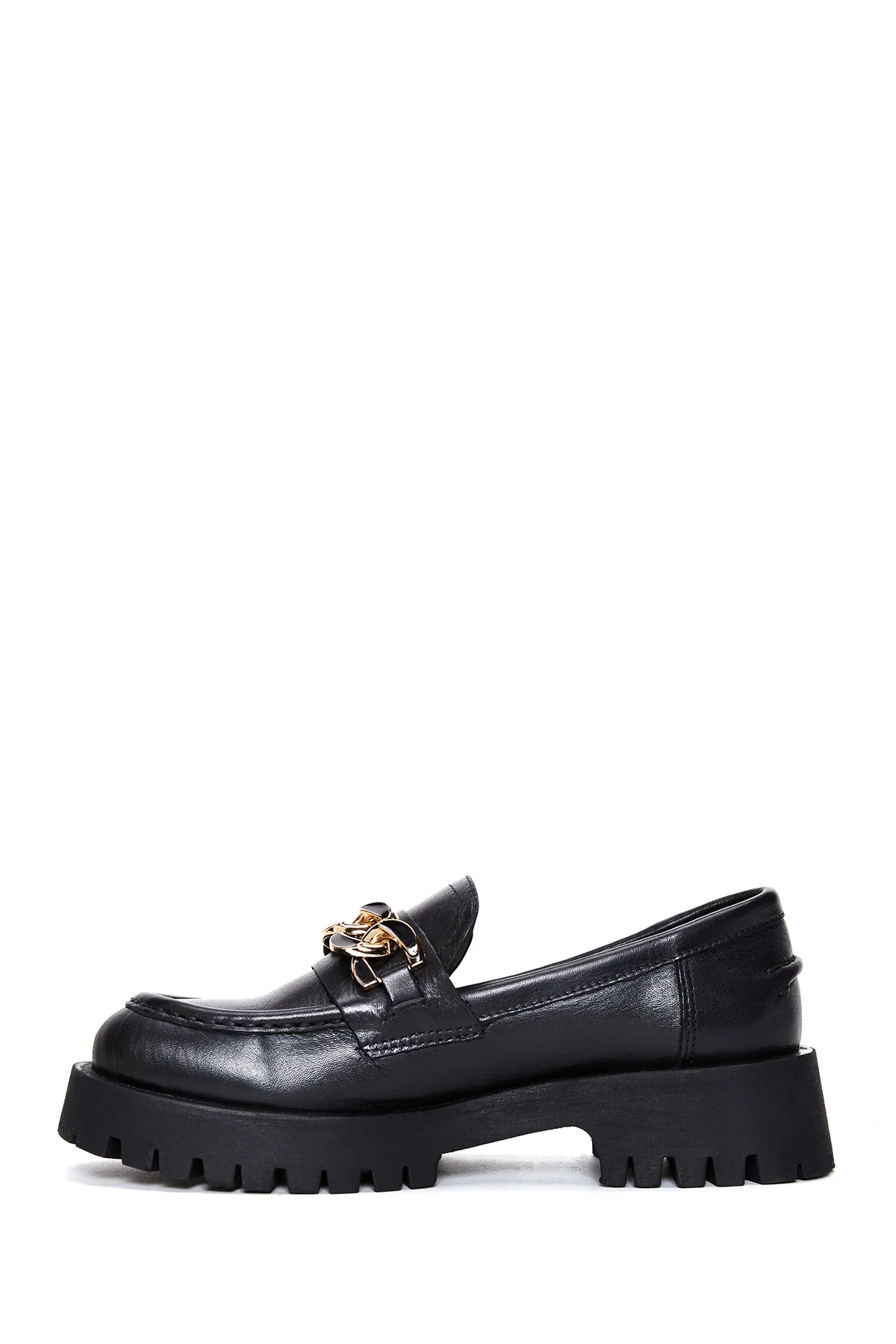 Kadın Deri Zİncirli Loafer - Image 2