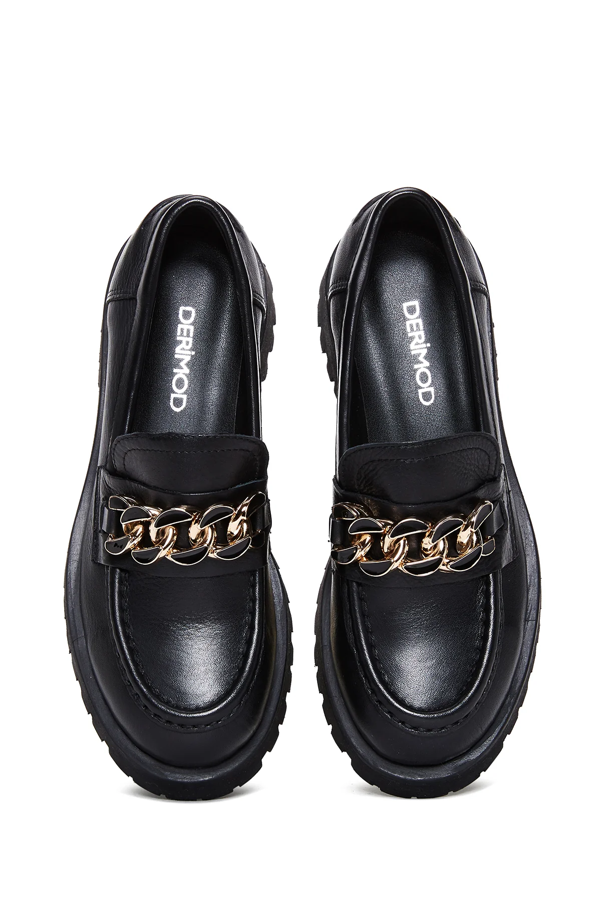 Kadın Deri Zİncirli Loafer - Image 6